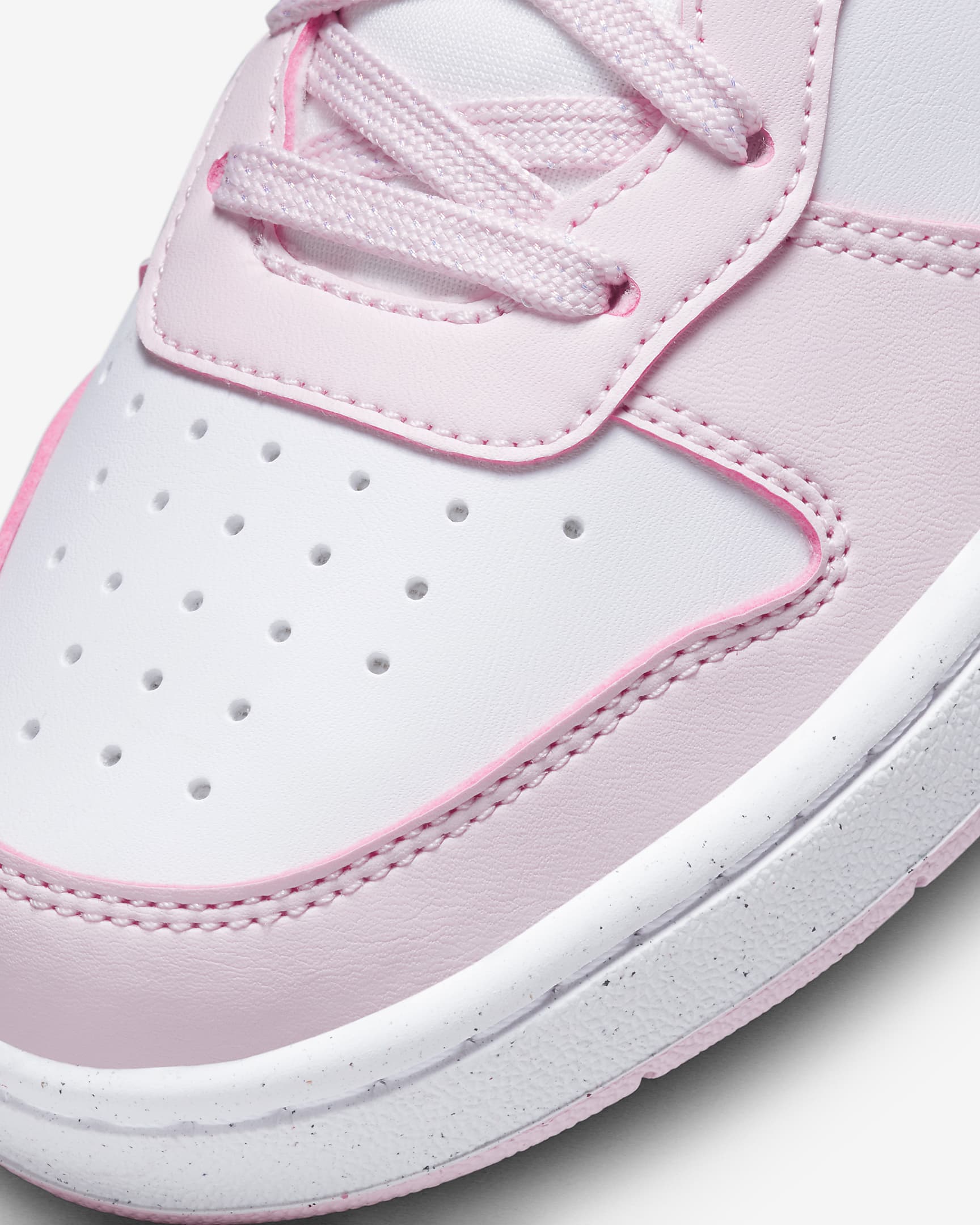 Nike Kids' Court Borough Low Recraft Shoes - Pink Foam / White - Image 10
