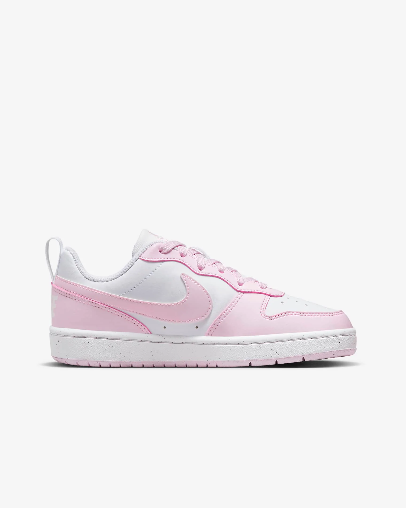 Nike Kids' Court Borough Low Recraft Shoes - Pink Foam / White - Image 5