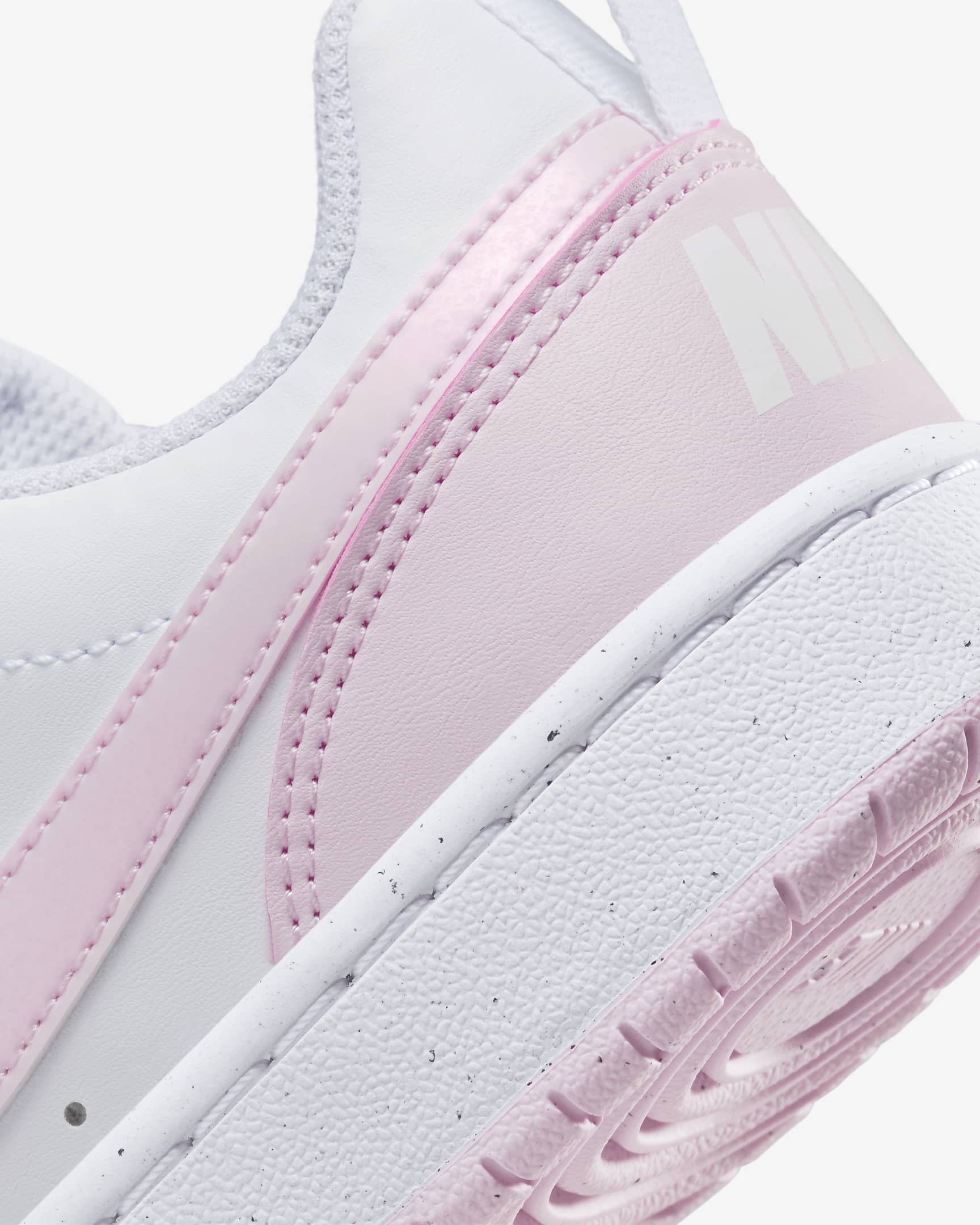 Nike Kids' Court Borough Low Recraft Shoes - Pink Foam / White - Image 9