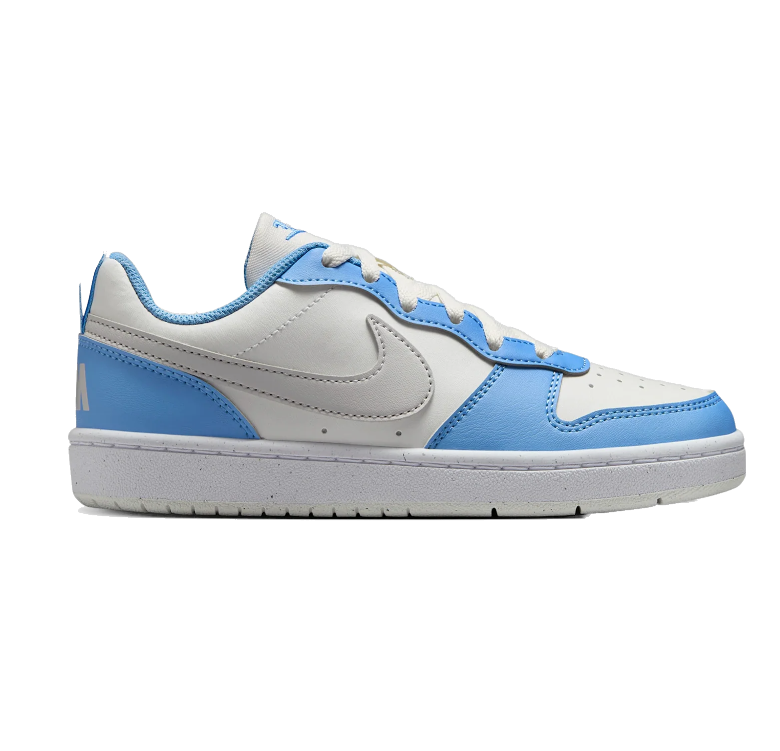 Nike Kids' Court Borough Low Recraft Shoes - Summit White / Cobalt Pulse / White / Vast Grey