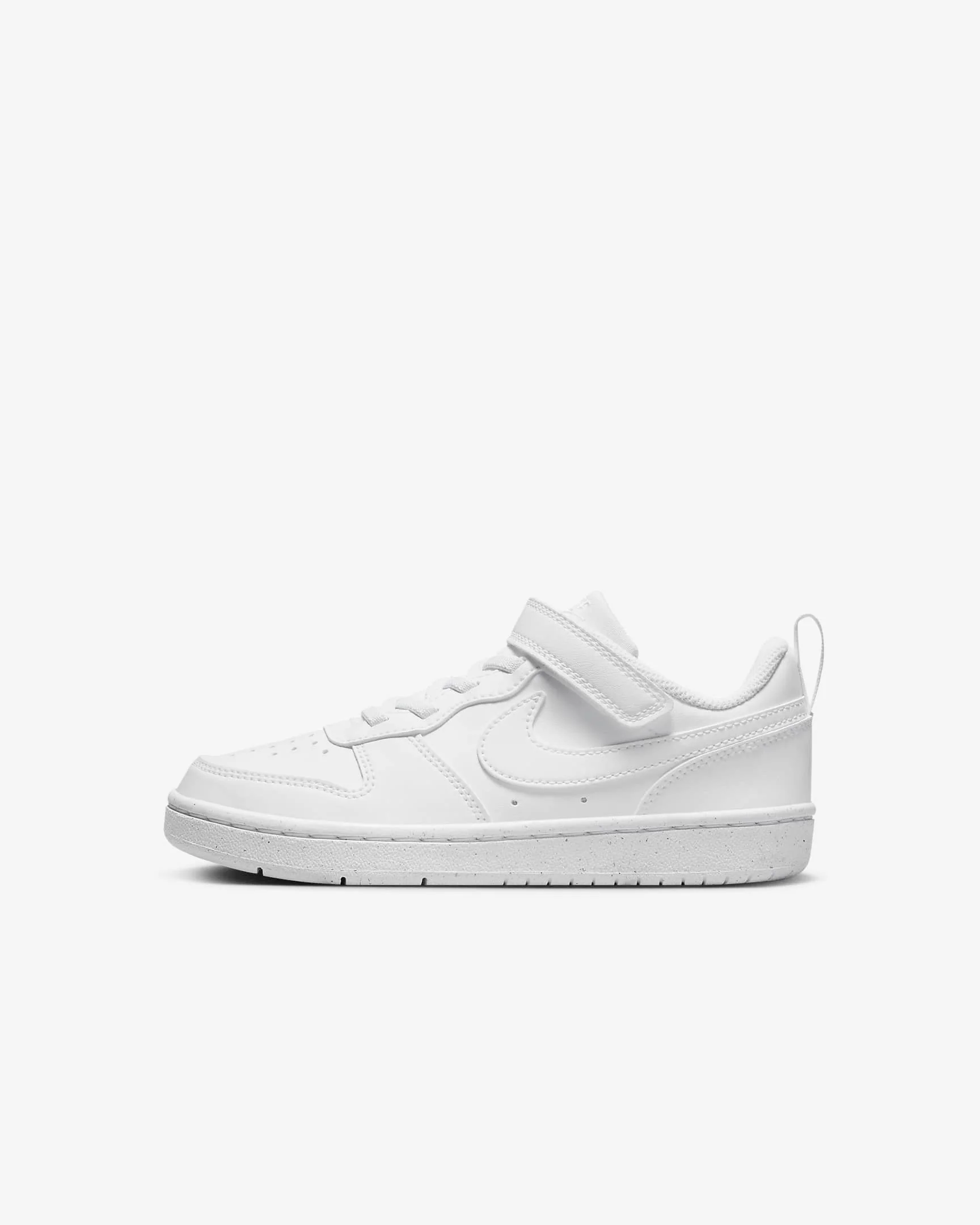 Nike Kids' Court Borough Low Recraft Shoes - White / White / White - Image 4