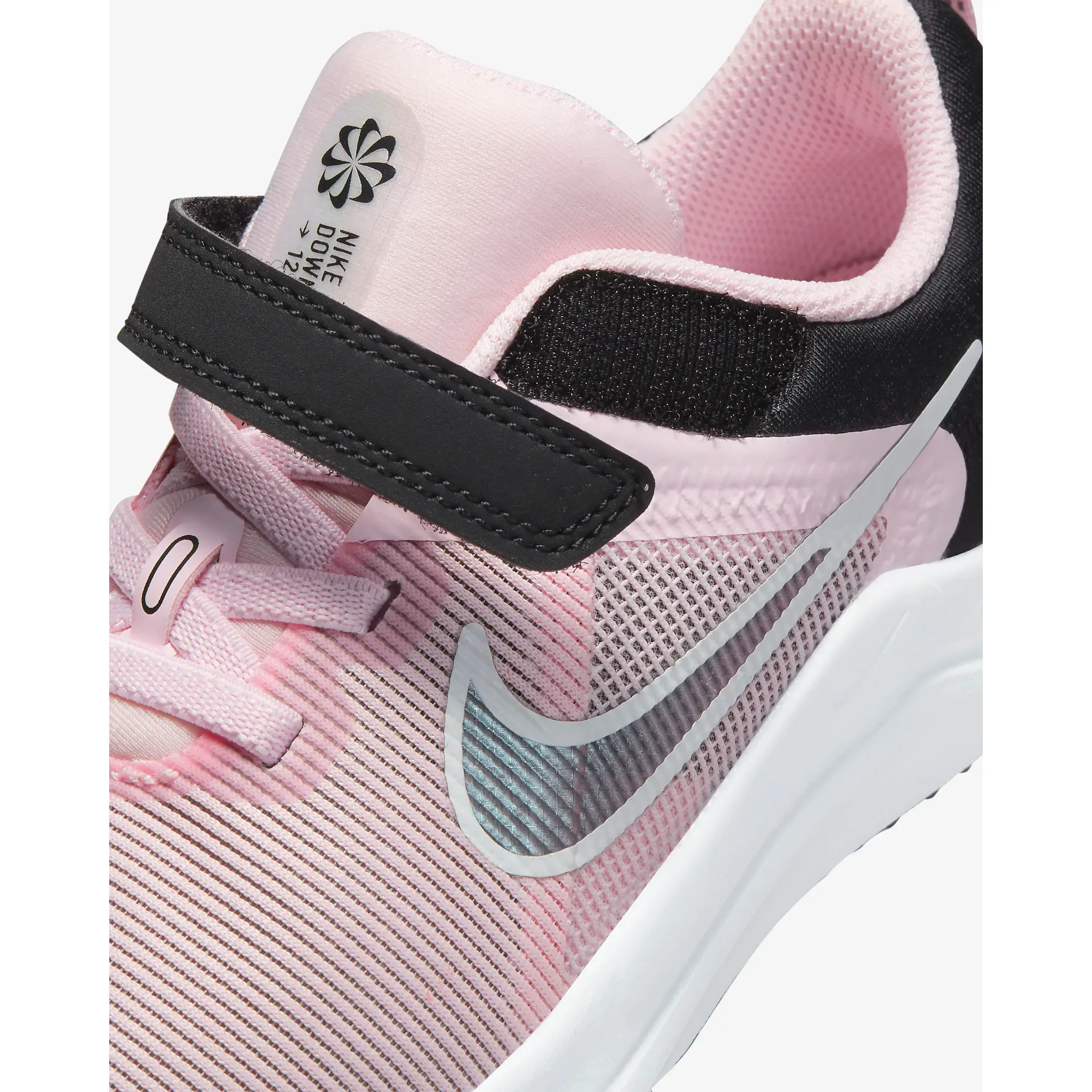 Nike Kids' Downshifter 12 Shoes - Pink Foam / Black / Flat Pewter - Image 10