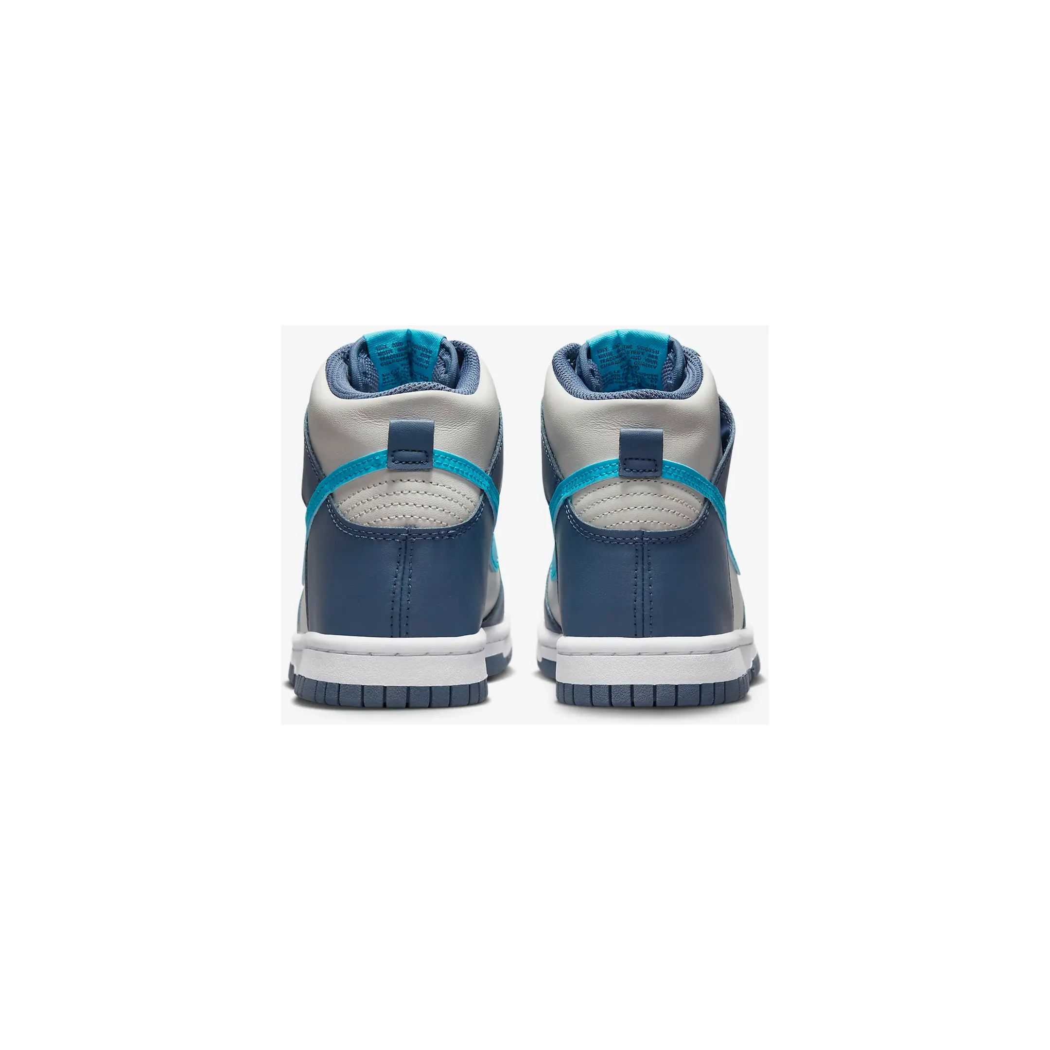 Nike Kids' Dunk High Shoes - Light Bone / Diffused Blue / White / Blue Lightning - Image 7