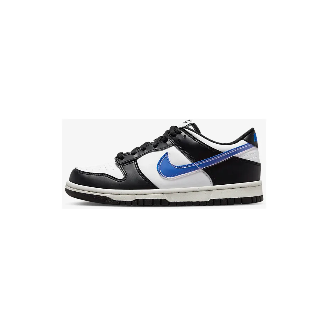 Nike Kids' Dunk Low Next Nature Shoes - Black / Hyper Royal / Summit White / Black - Image 2