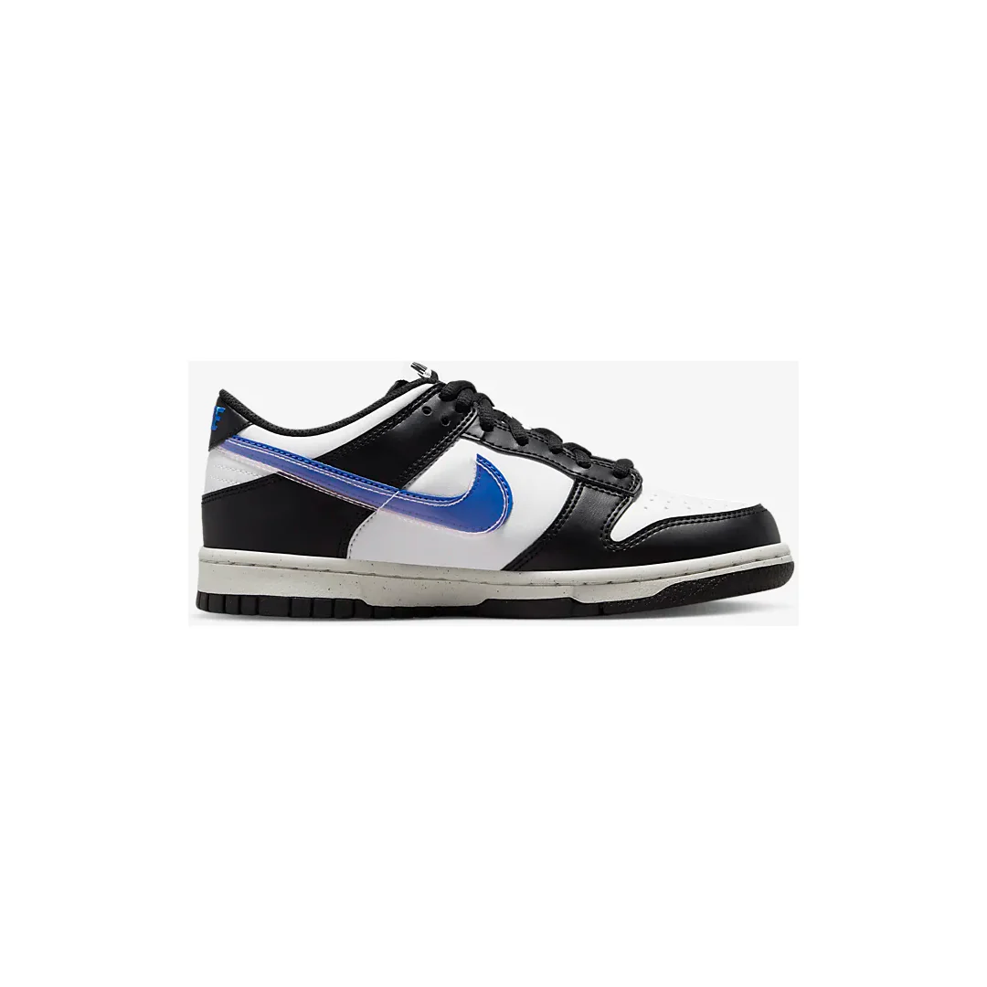 Nike Kids' Dunk Low Next Nature Shoes - Black / Hyper Royal / Summit White / Black - Image 4