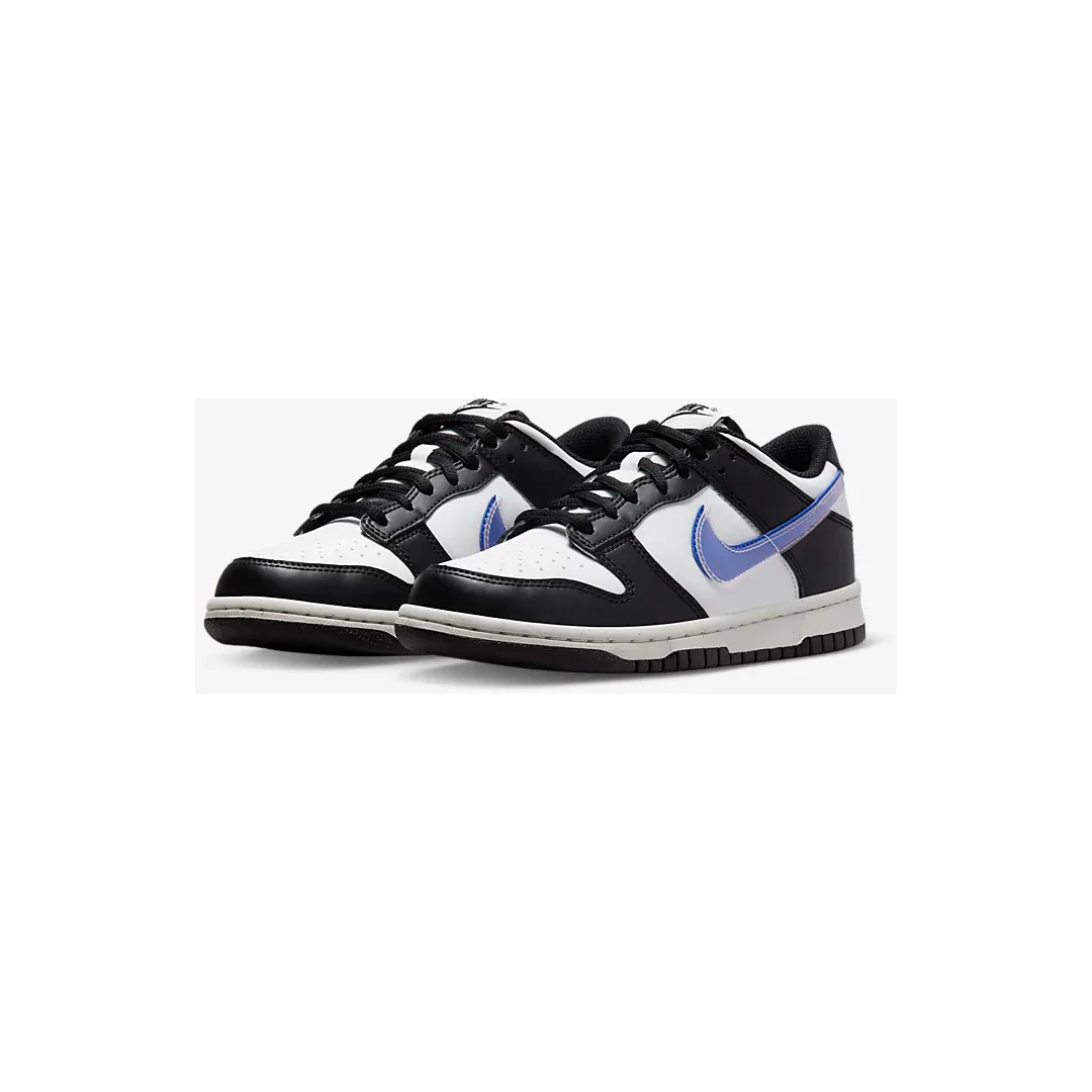 Nike Kids' Dunk Low Next Nature Shoes - Black / Hyper Royal / Summit White / Black - Image 6