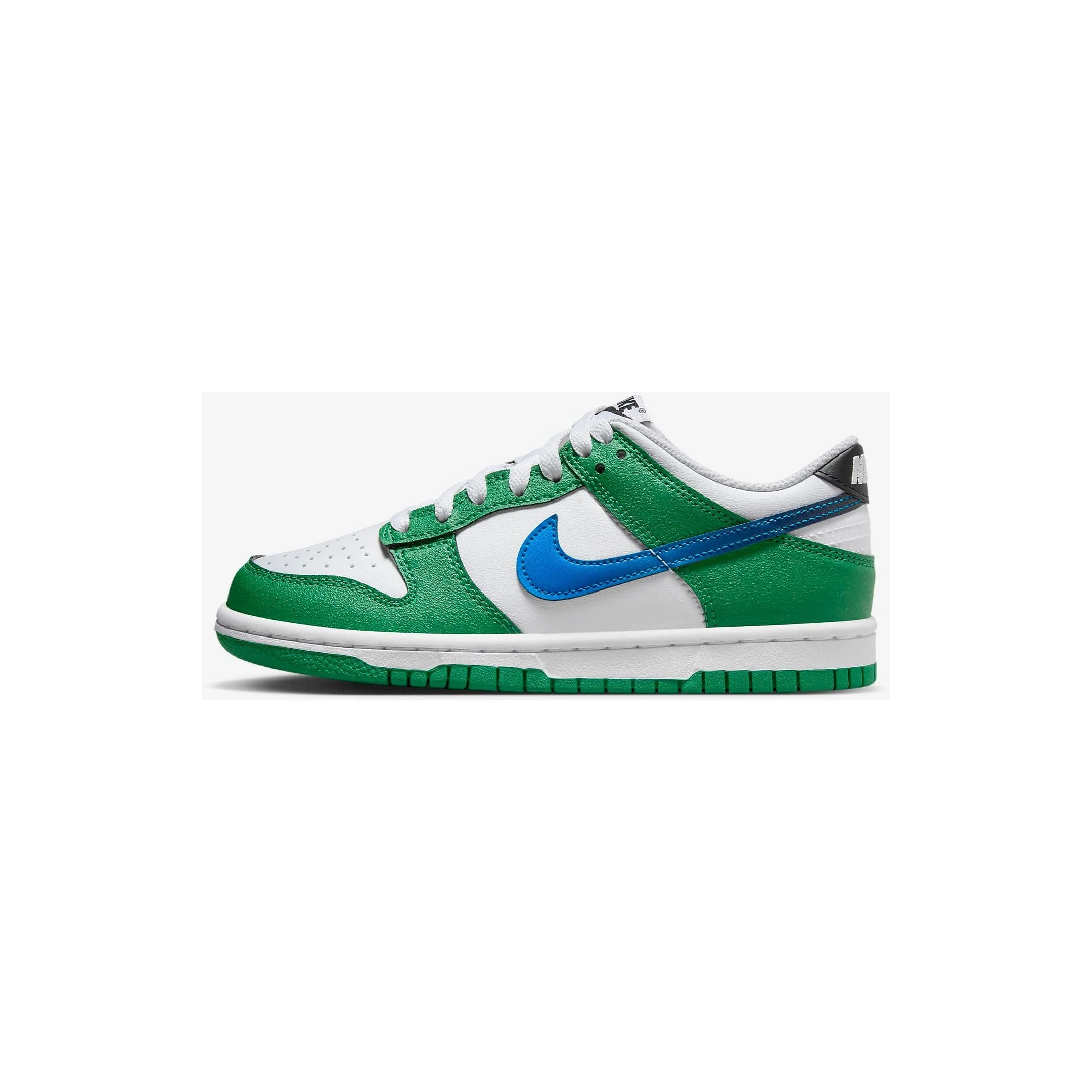 Nike Kids' Dunk Low Shoes - Malachite / White / Photo Blue - Image 3