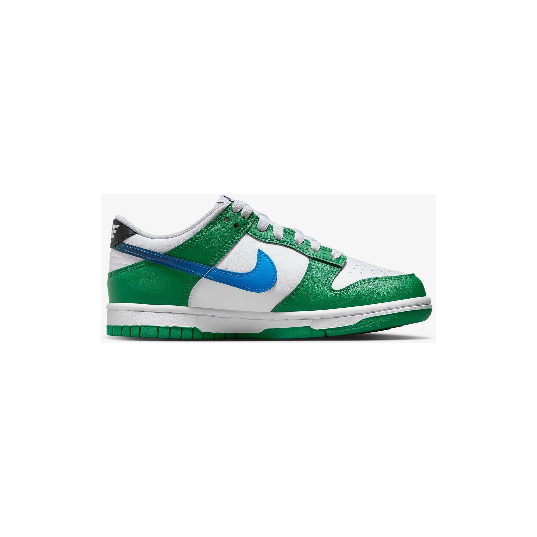 Nike Kids' Dunk Low Shoes - Malachite / White / Photo Blue - Image 4