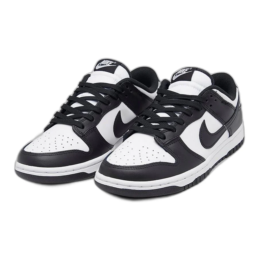 Nike Kids' Dunk Low Shoes - White / Black - Image 2