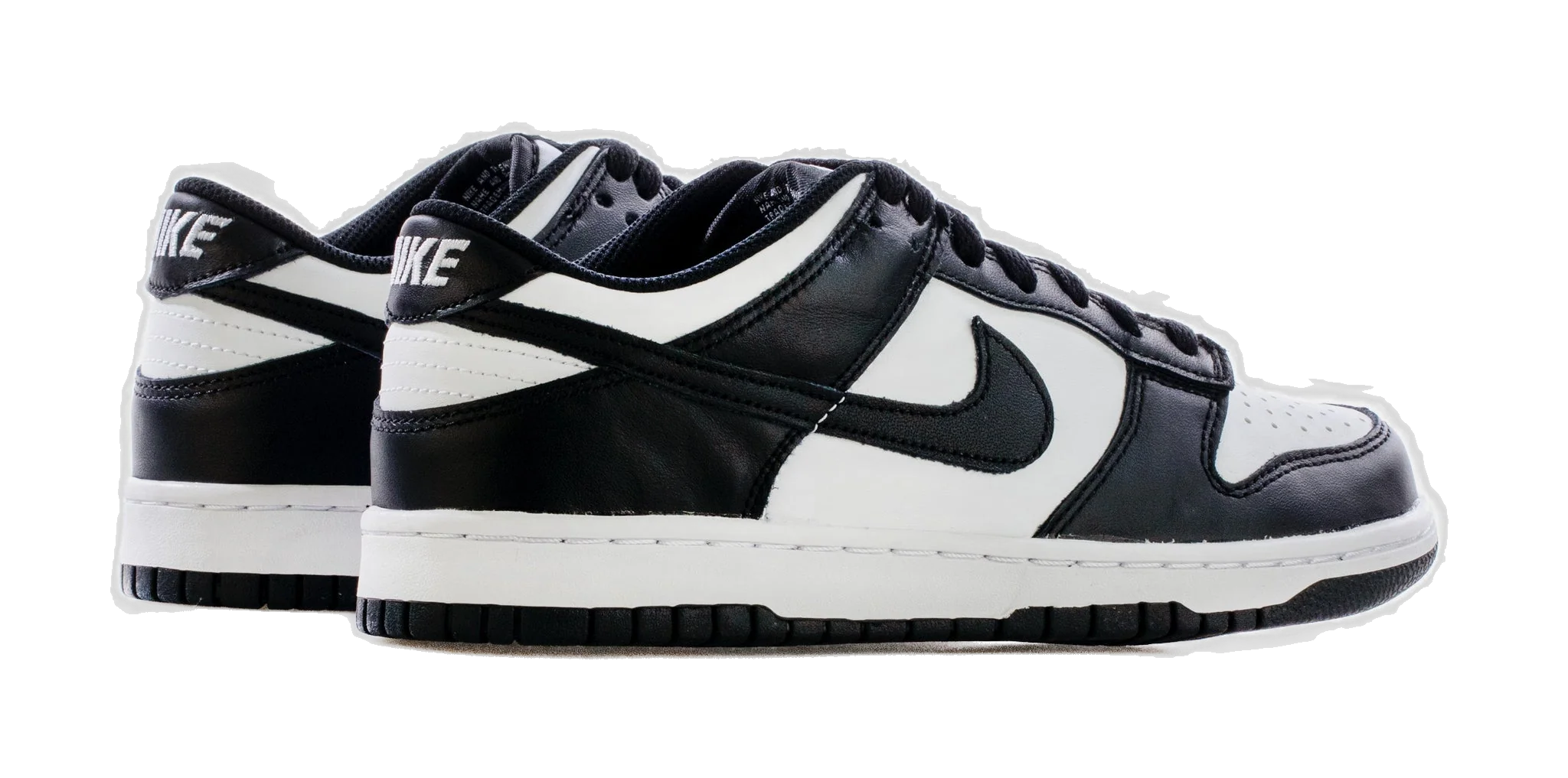 Nike Kids' Dunk Low Shoes - White / Black - Image 3