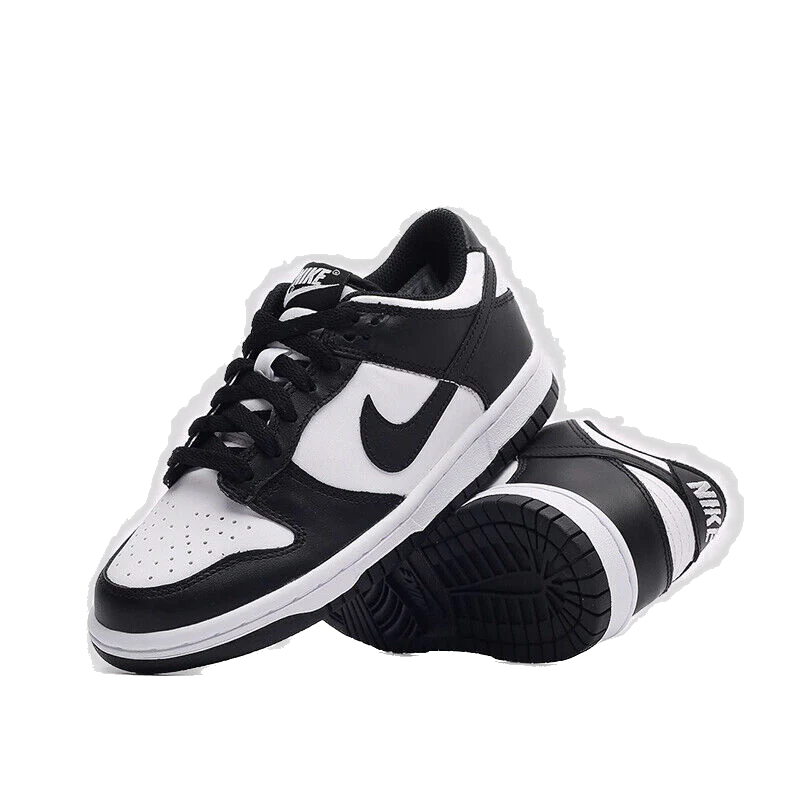 Nike Kids' Dunk Low Shoes - White / Black - Image 5