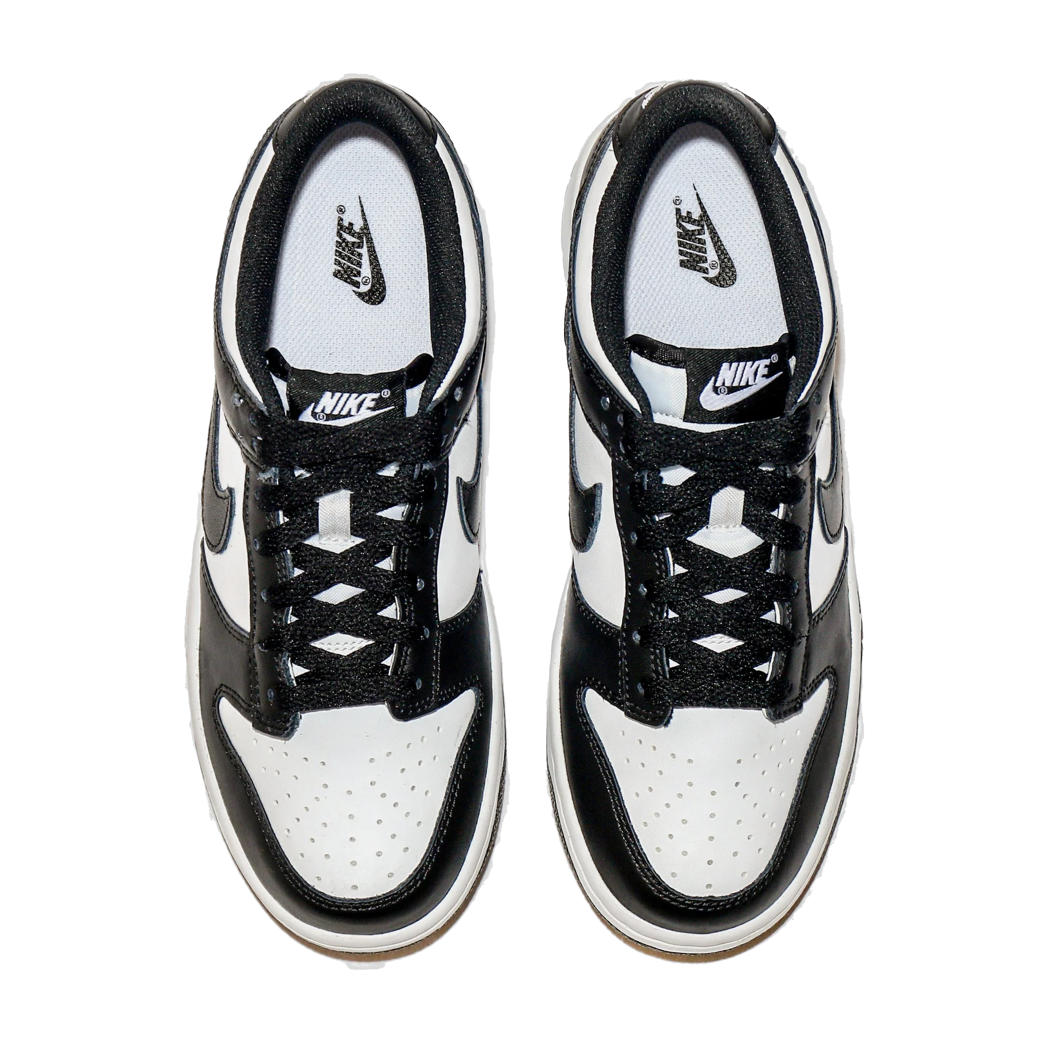 Nike Kids' Dunk Low Shoes - White / Black - Image 6