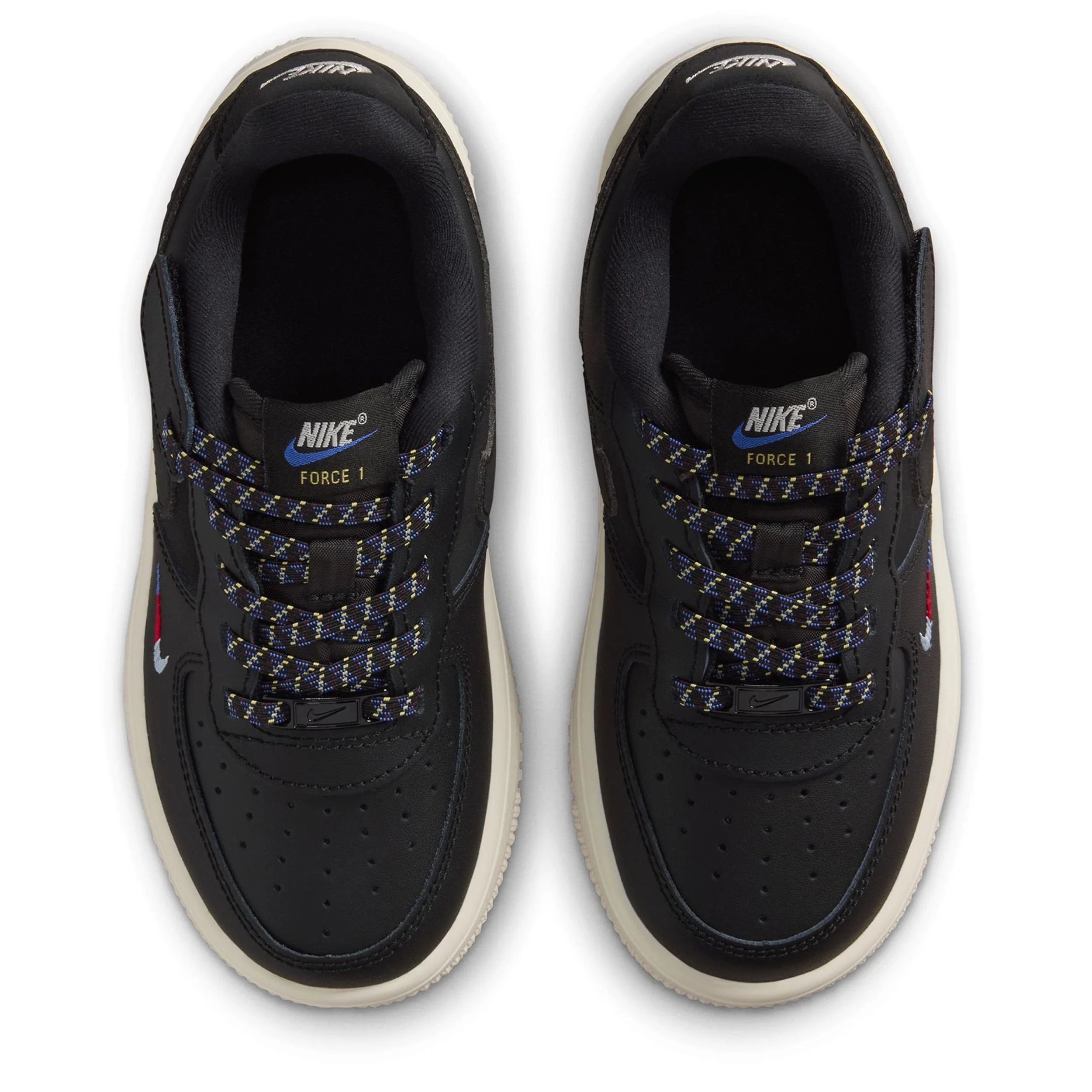 Nike Kids' Force 1 Low Lv8 Easyon Shoes - Black / Tan - Image 4