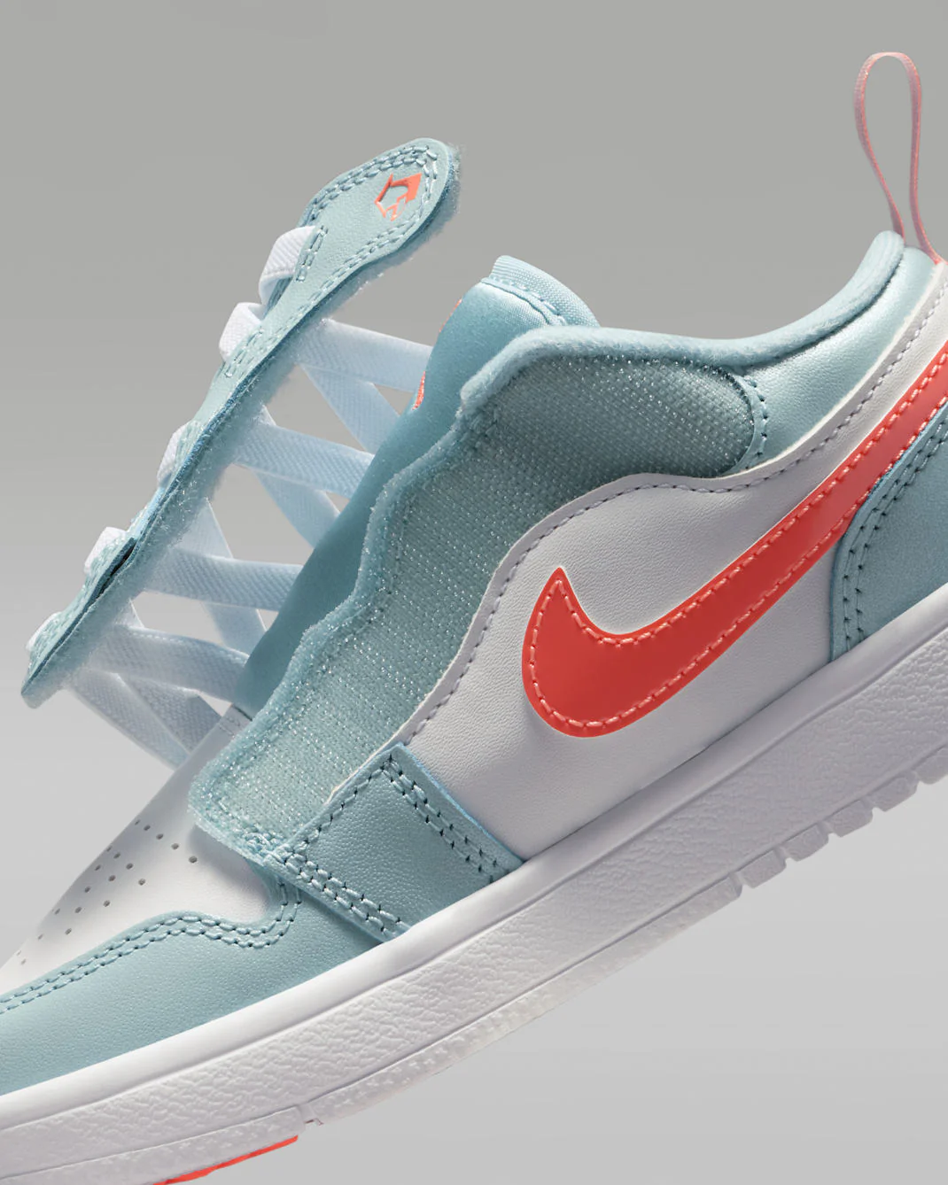 Nike Kids' Jordan 1 Low Alt Shoes - Ocean Bliss / White / Atomic Pink - Image 12