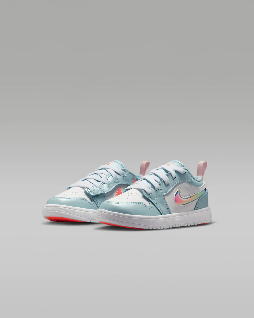 Nike Kids' Jordan 1 Low Alt Shoes - Ocean Bliss / White / Atomic Pink - Image 2