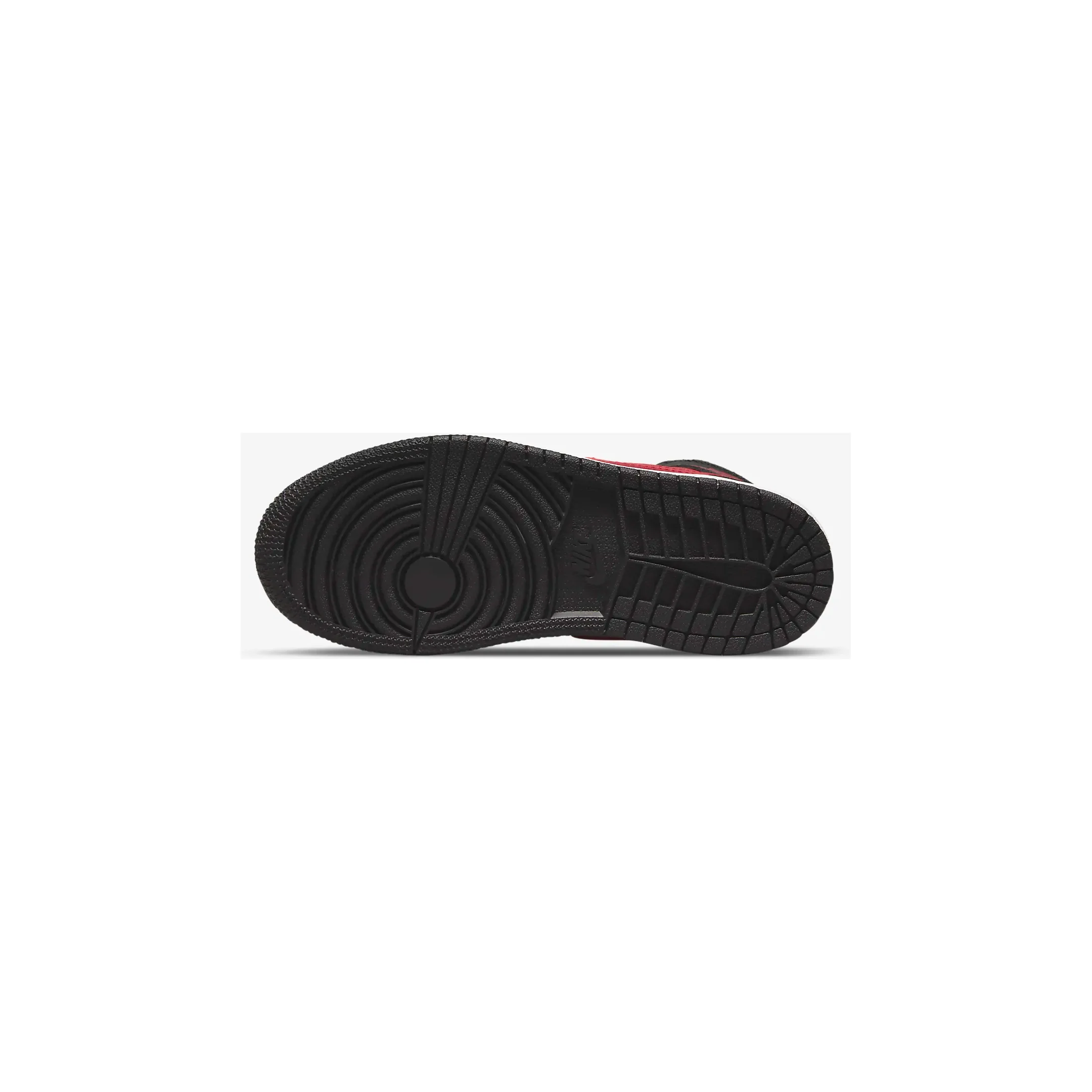 Nike Kids' Jordan 1 Mid PS Shoes - Black / White / Fire Red - Image 3