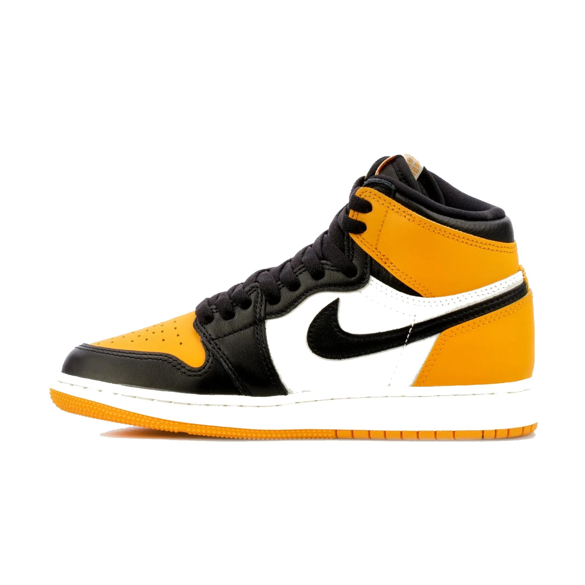 Nike Kids' Jordan 1 Retro High OG Shoes - Taxi Yellow / Black Sail - Image 4