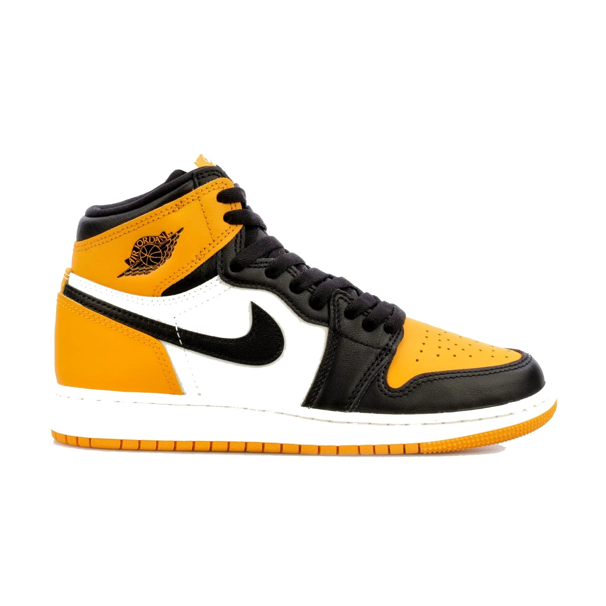 Nike Kids' Jordan 1 Retro High OG Shoes - Taxi Yellow / Black Sail - Image 5