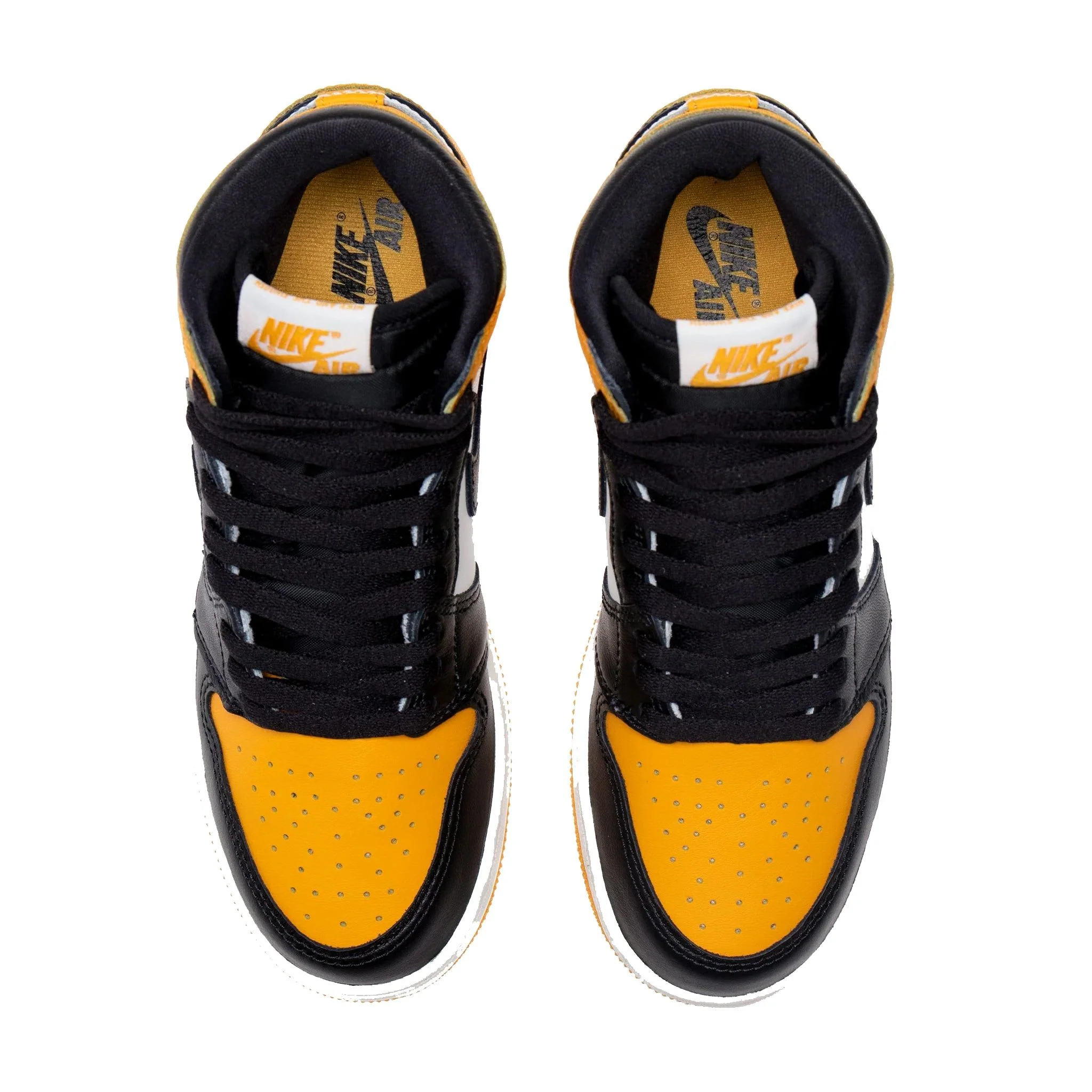 Nike Kids' Jordan 1 Retro High OG Shoes - Taxi Yellow / Black Sail - Image 6