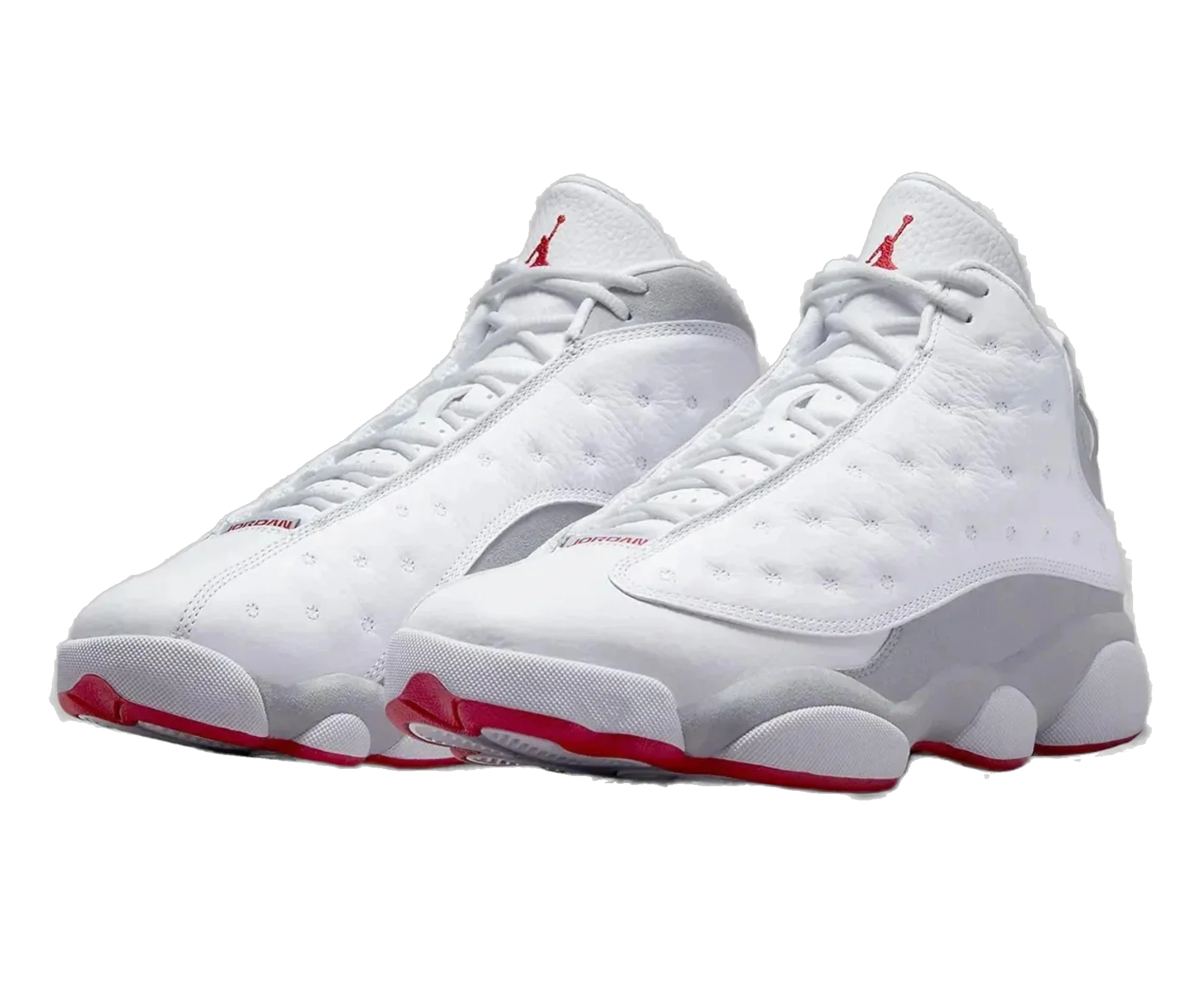 Nike Kids' Jordan 13 Retro Shoes - White / True Red / Wolf Grey - Image 2