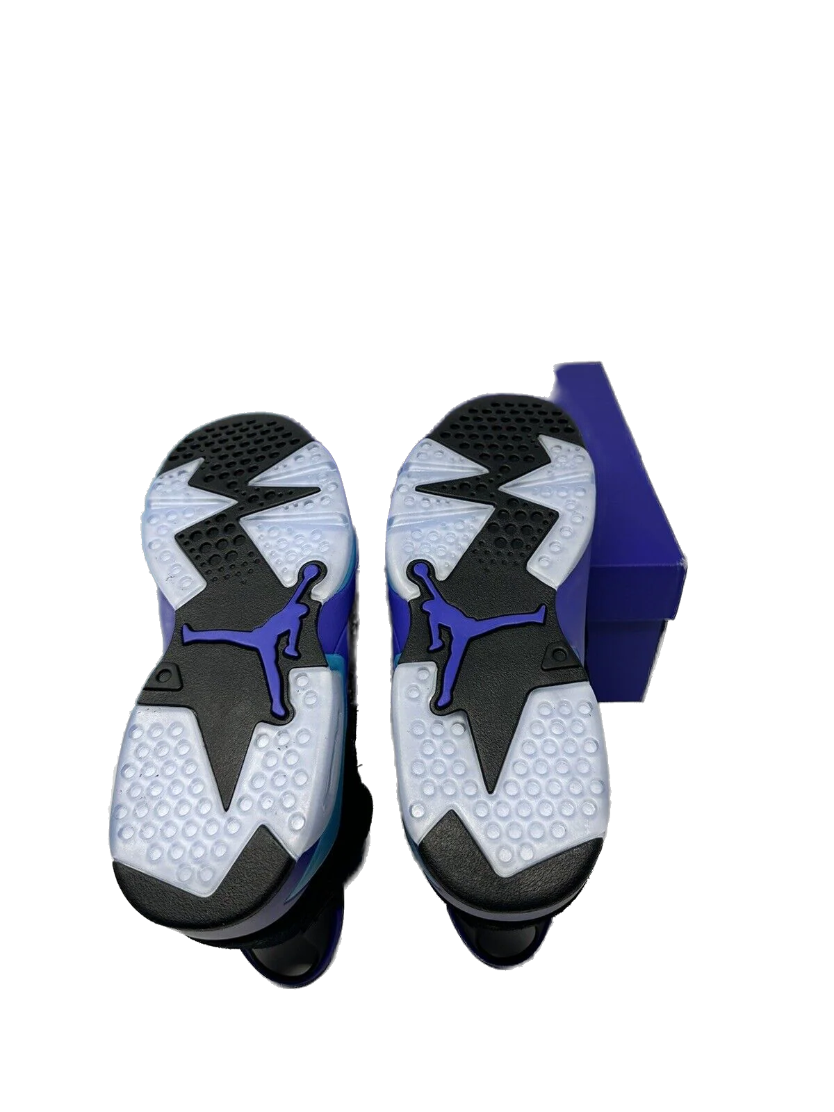 Nike Kids' Jordan 6 Retro Aqua Shoes - Black / Bright Concord / Aquatone - Image 2