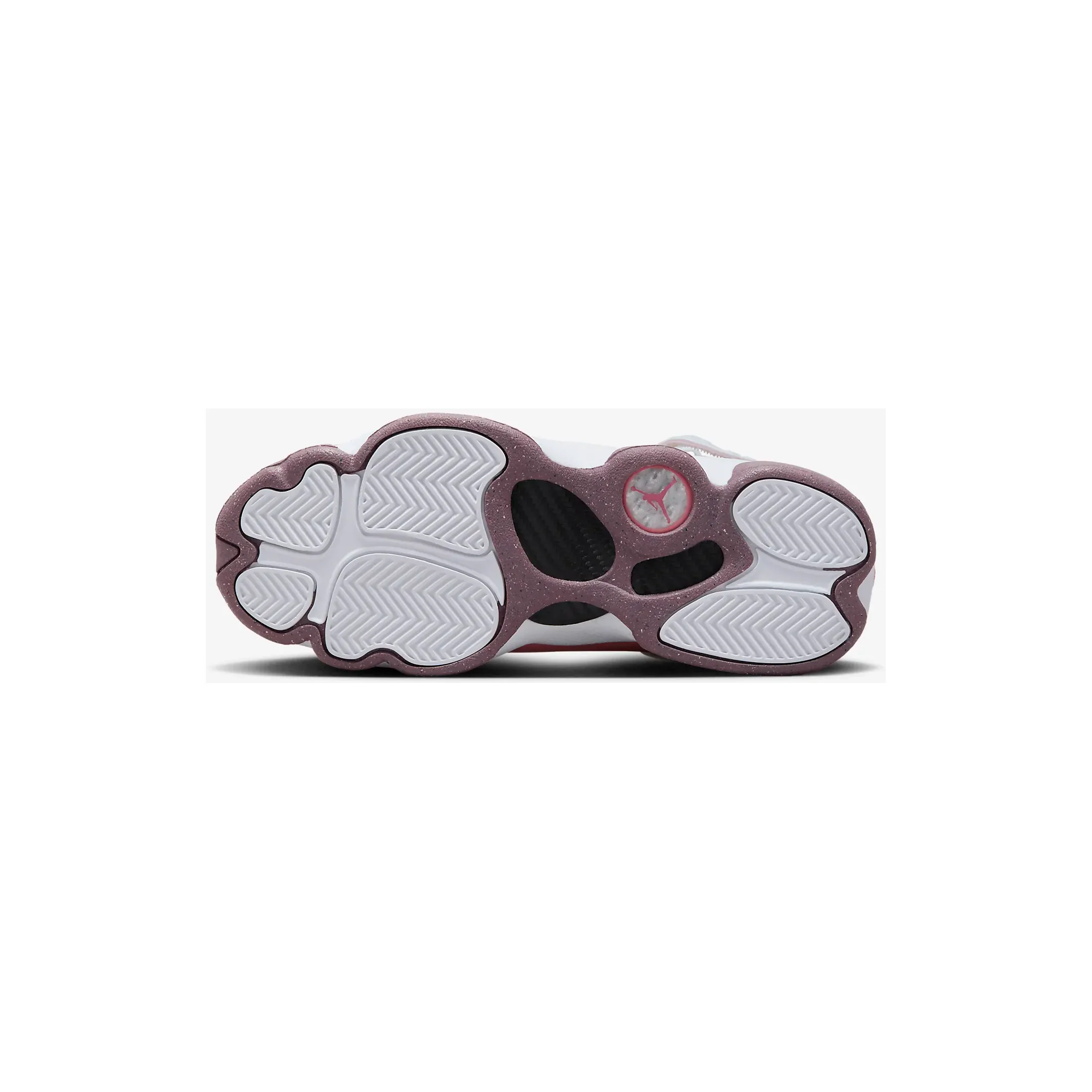 Kids' Jordan 6 Rings Shoes - Coral Chalk / White / Desert Berry - Image 3