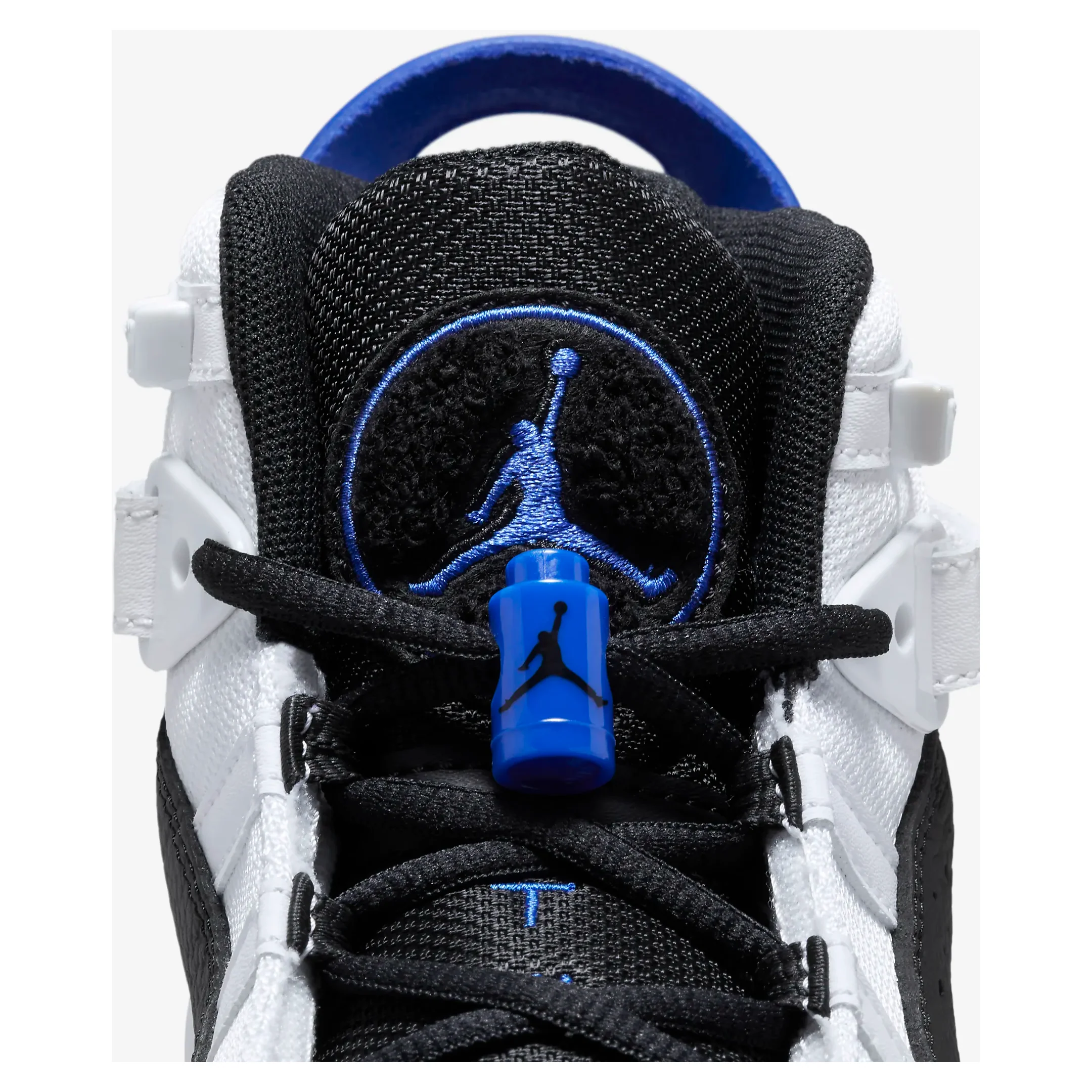 Kids' Jordan 6 Rings TD Shoes - White / Black / Game Royal - Image 10