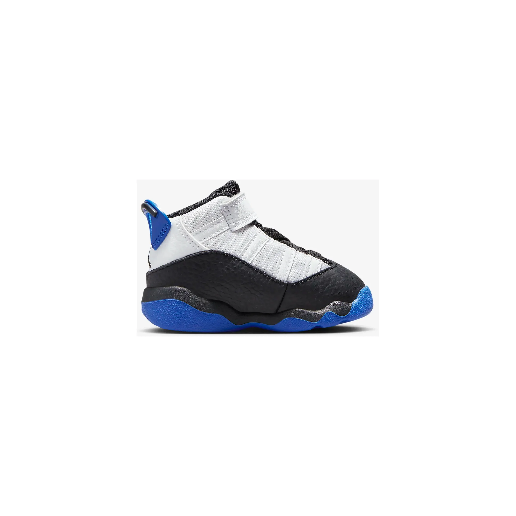 Kids' Jordan 6 Rings TD Shoes - White / Black / Game Royal - Image 4