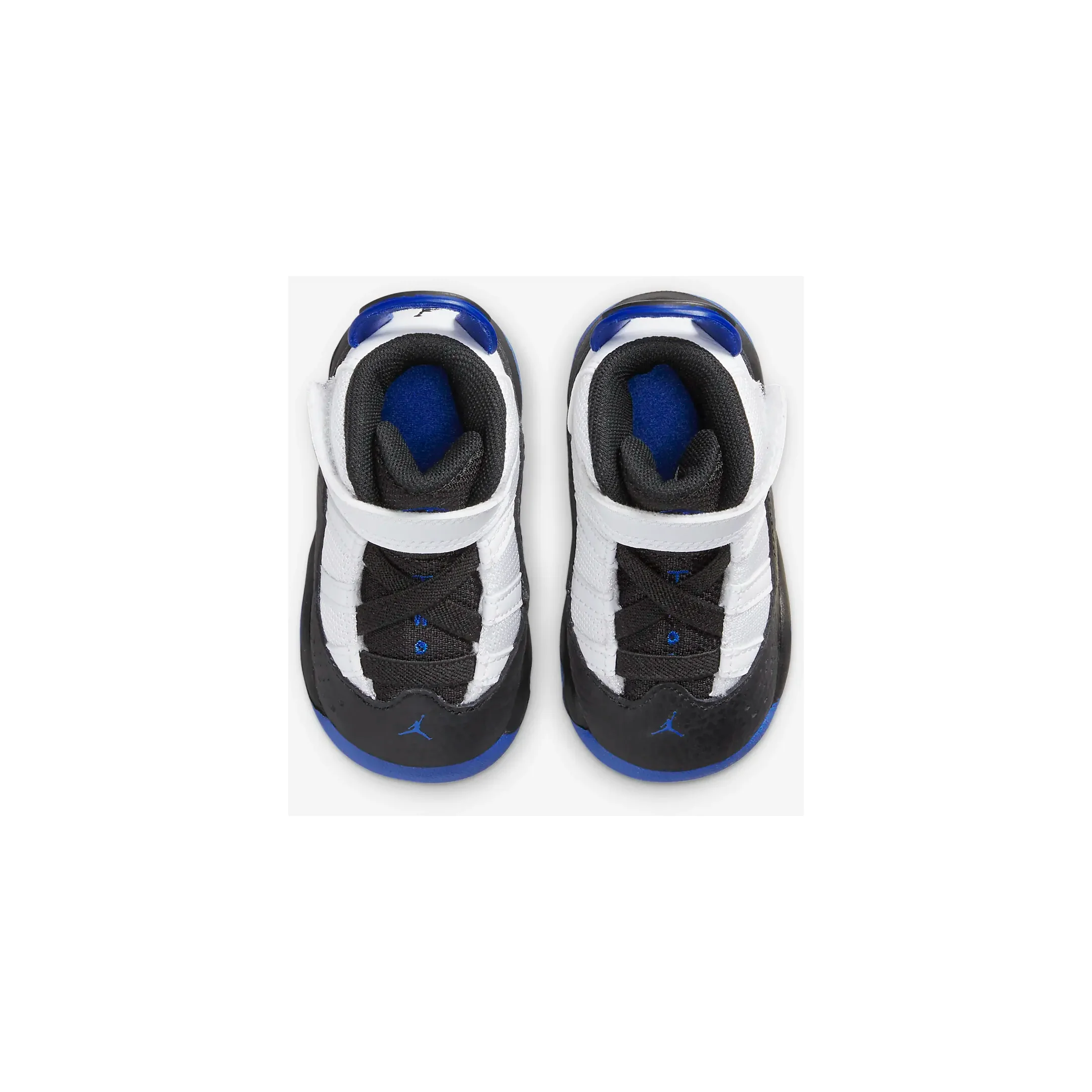 Kids' Jordan 6 Rings TD Shoes - White / Black / Game Royal - Image 5