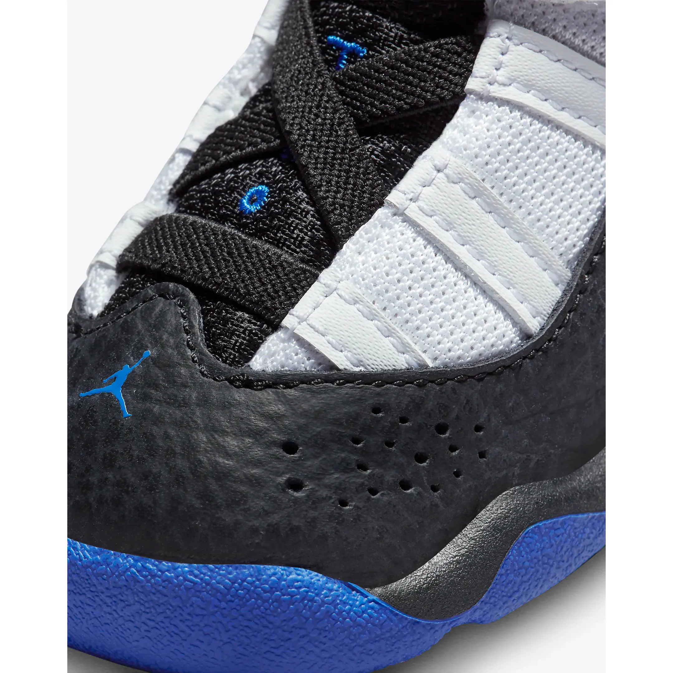 Kids' Jordan 6 Rings TD Shoes - White / Black / Game Royal - Image 8