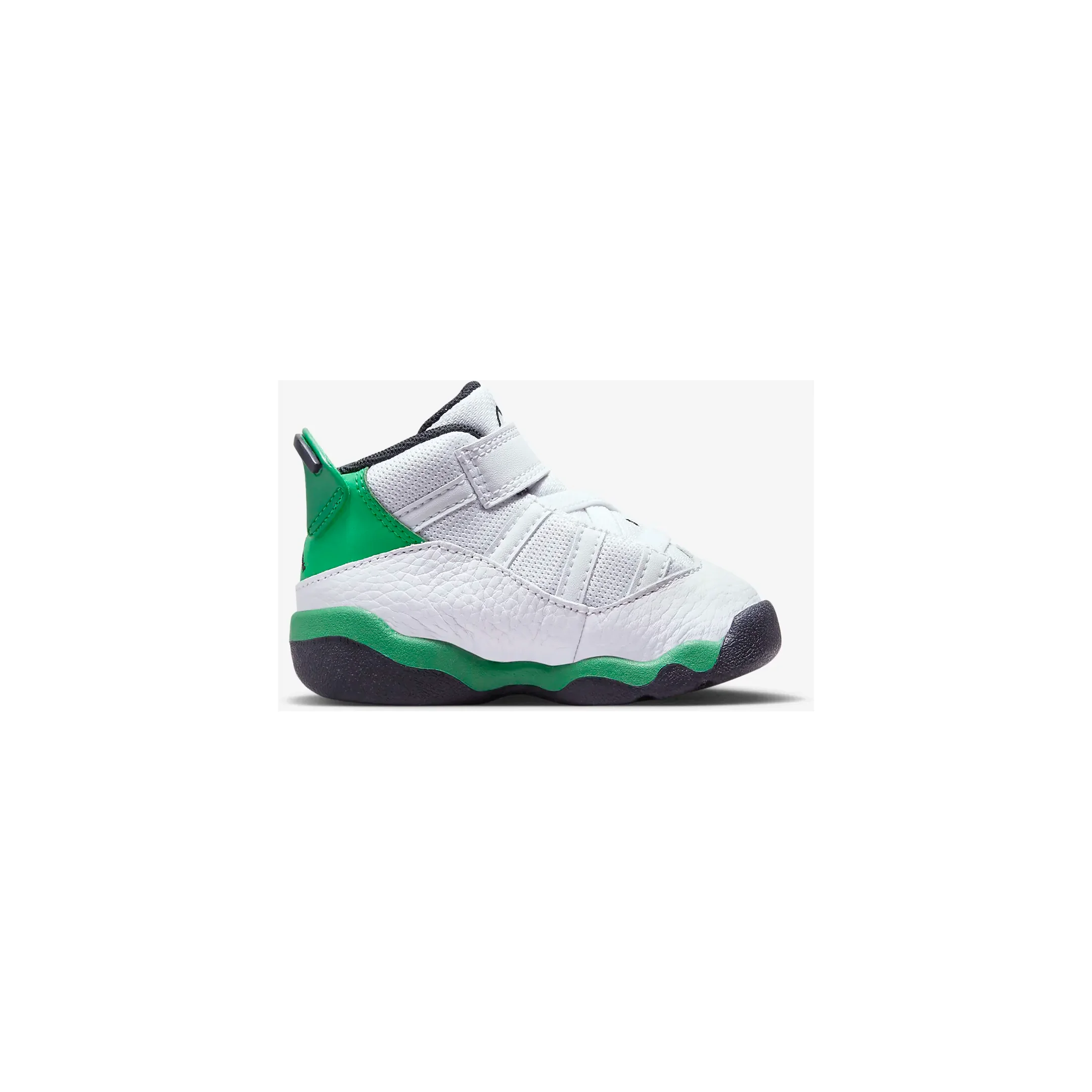 Kids' Jordan 6 Rings TD Shoes - White / Black / Lucky Green - Image 4