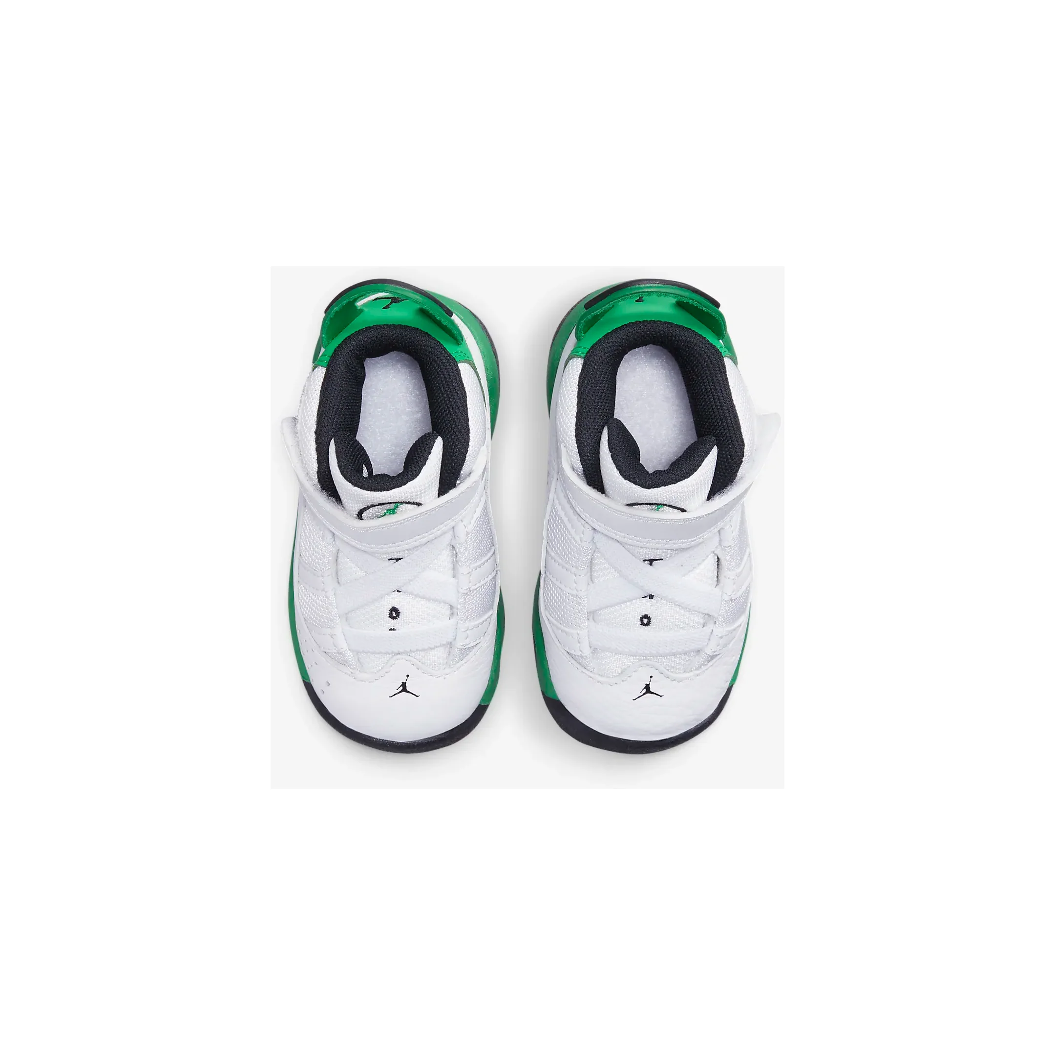 Kids' Jordan 6 Rings TD Shoes - White / Black / Lucky Green - Image 5