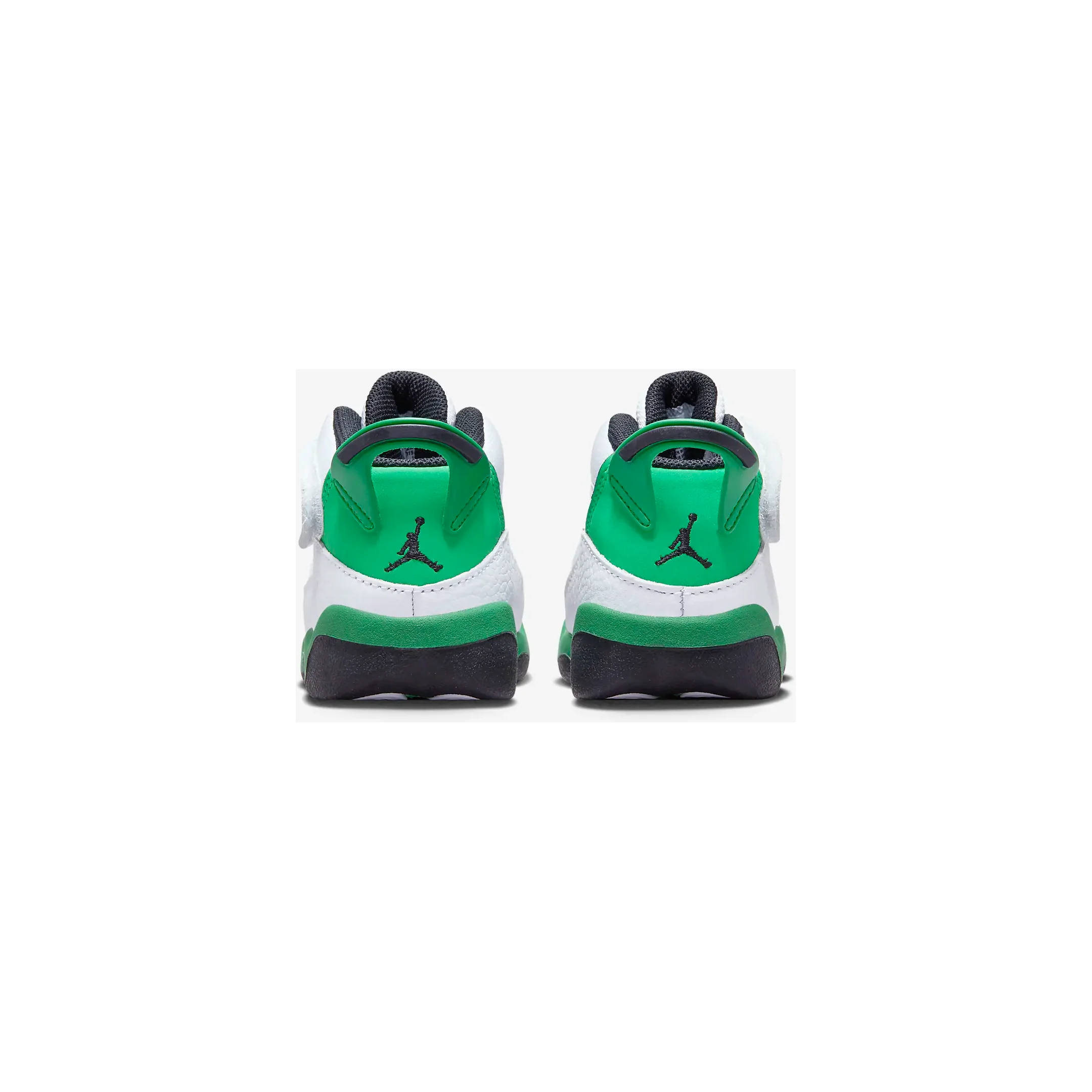 Kids' Jordan 6 Rings TD Shoes - White / Black / Lucky Green - Image 7