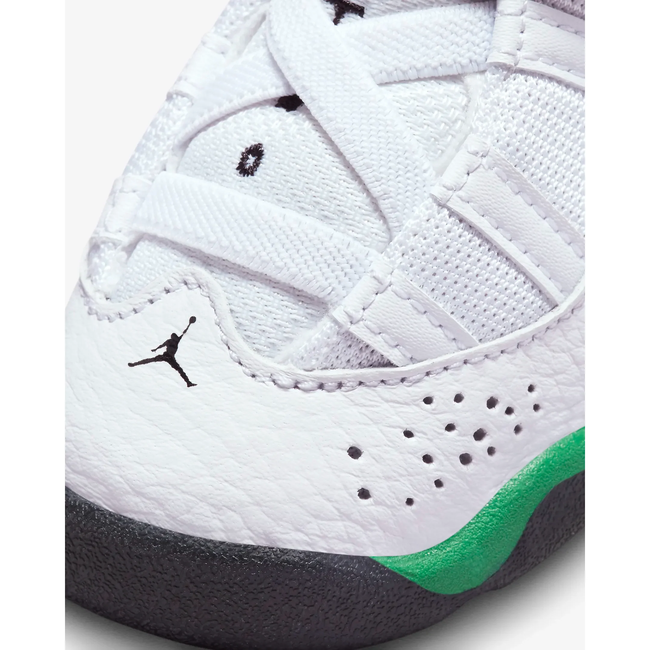 Kids' Jordan 6 Rings TD Shoes - White / Black / Lucky Green - Image 8