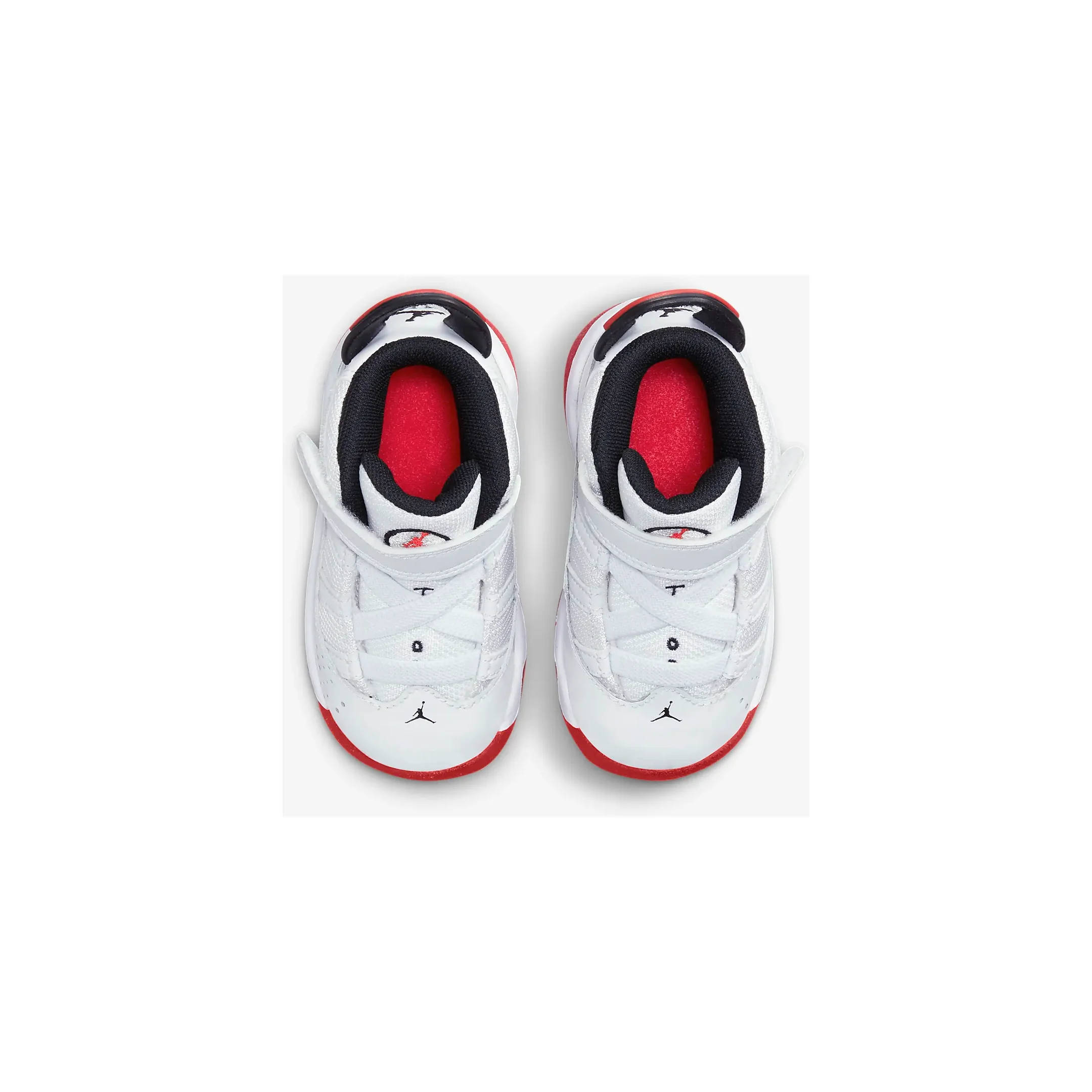 Kids' Jordan 6 Rings TD Shoes - White / Black / University Red - Image 5