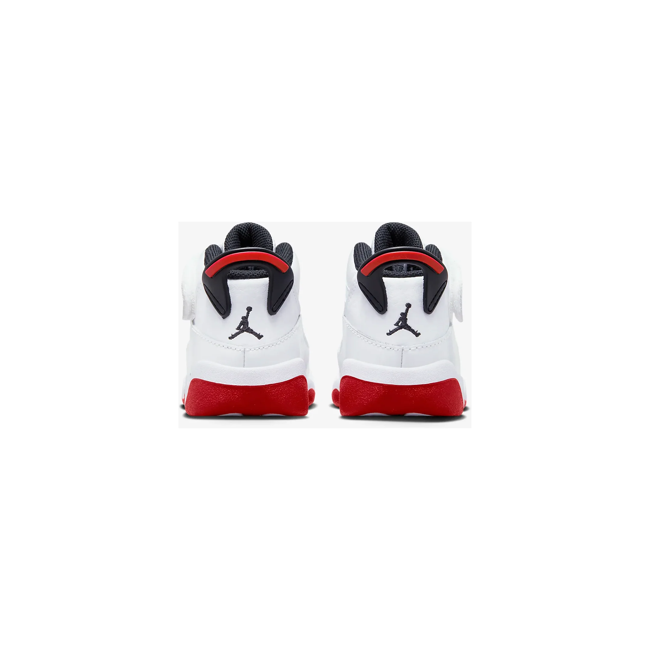 Kids' Jordan 6 Rings TD Shoes - White / Black / University Red - Image 7