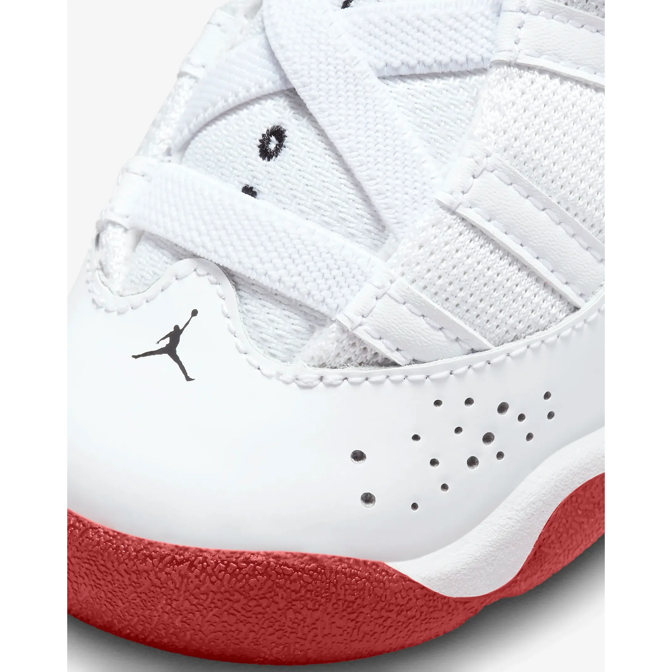 Kids' Jordan 6 Rings TD Shoes - White / Black / University Red - Image 8