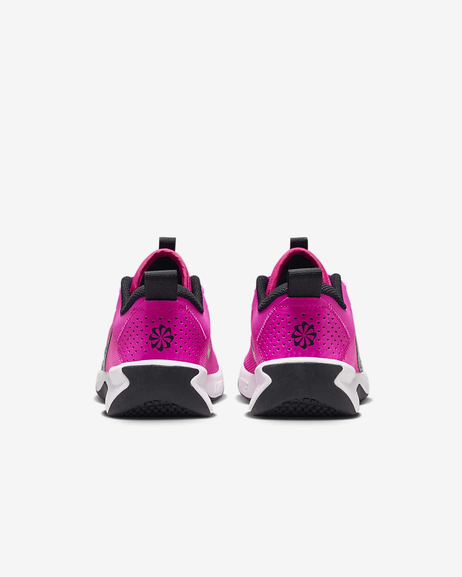 Nike Kids' Omni Multi-Court Shoes - Laser Fuchsia / Black / White - Image 6
