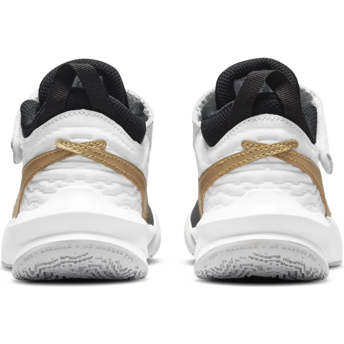 Nike Kids' Team Hustle D 10 Shoes - Black / Metallic Gold / White / Photon Dust - Image 5