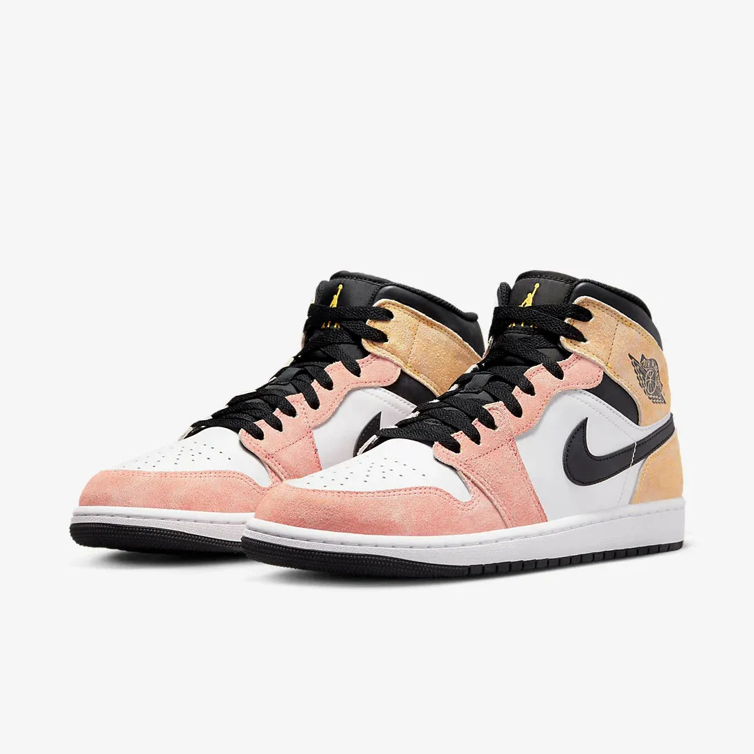 Nike Men's Air Jordan 1 Mid SE Shoes - Magic Ember / Sundial / White / Black - Image 2