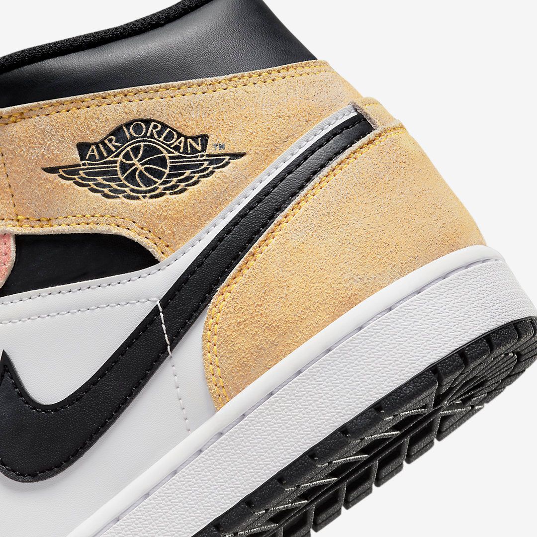Nike Men's Air Jordan 1 Mid SE Shoes - Magic Ember / Sundial / White / Black - Image 7