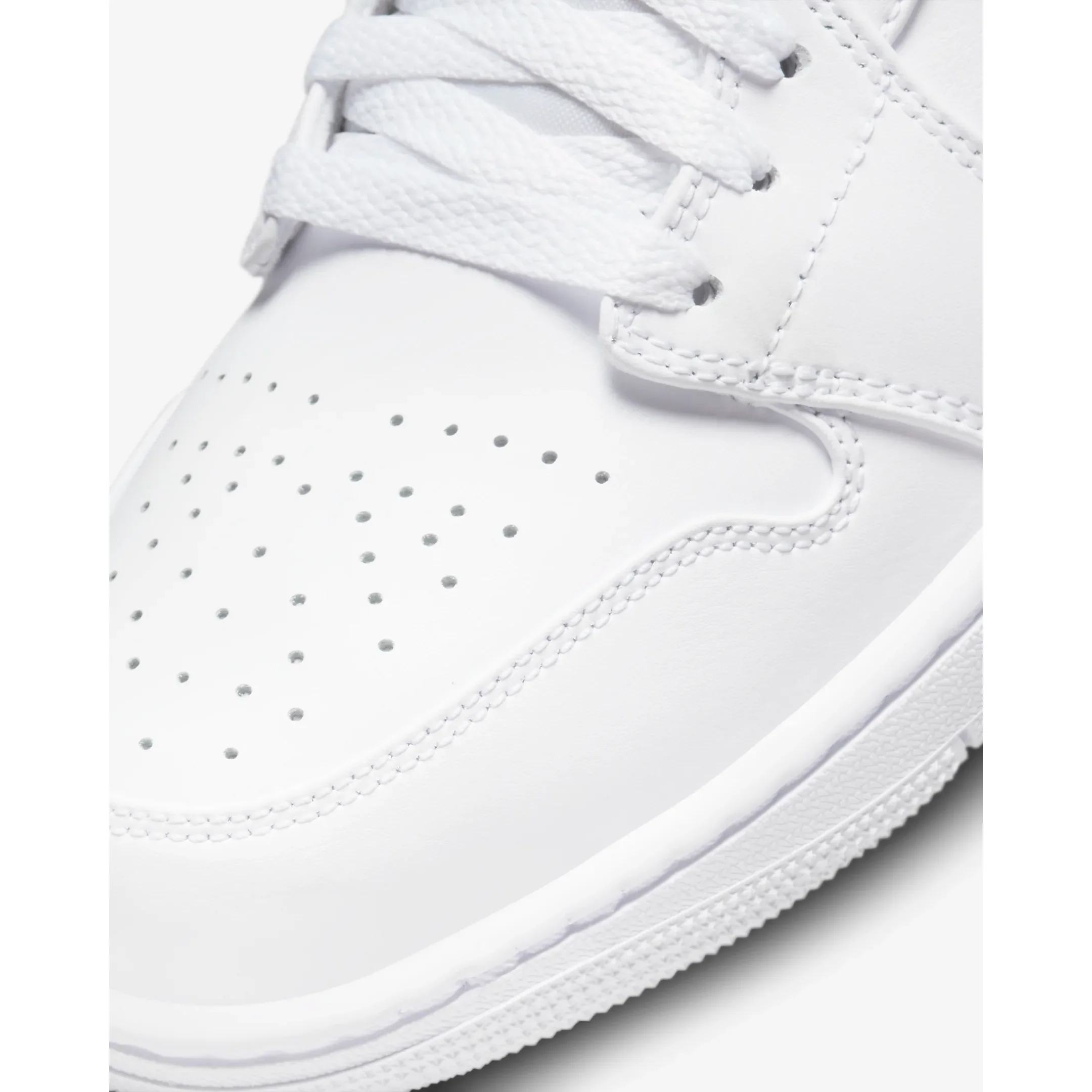 Nike Men's Air Jordan 1 Mid Shoes - All White - Image 8