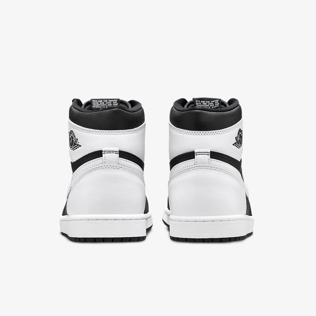 Nike Men's Air Jordan 1 Retro High OG Shoes - Black / White - Image 6