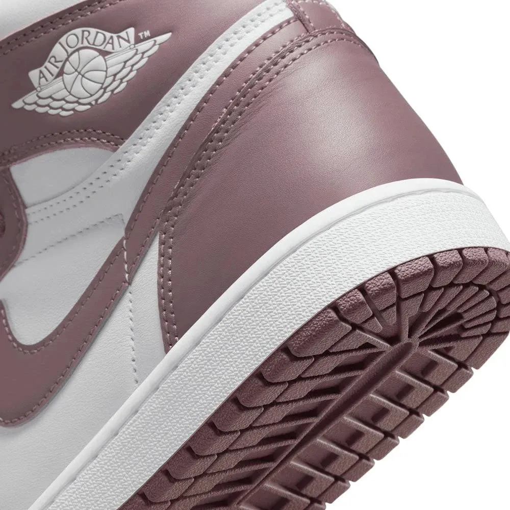 Nike Men's Air Jordan 1 Retro High OG Shoes - White / Mauve / White - Image 9