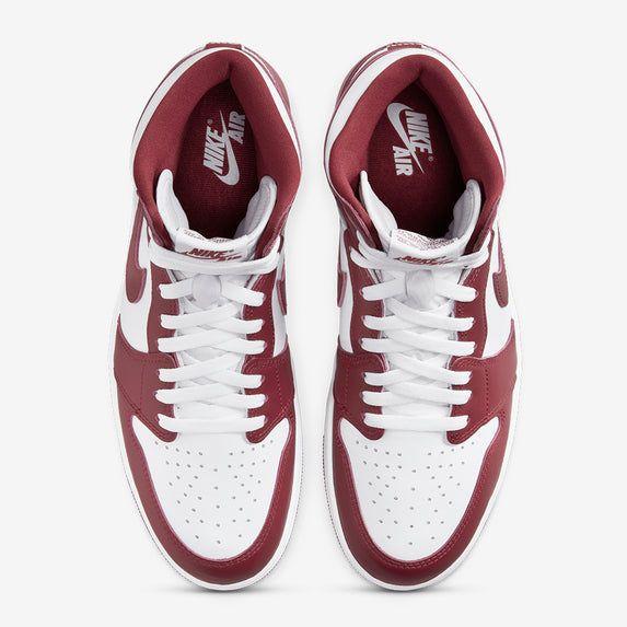 Nike Men's Air Jordan 1 Retro High OG Shoes - White / Team Red - Image 4