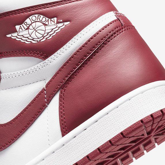 Nike Men's Air Jordan 1 Retro High OG Shoes - White / Team Red - Image 8