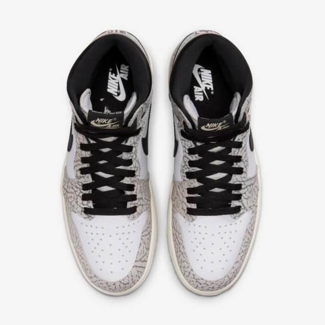 Nike Men's Air Jordan 1 Retro OG Shoes - Tech Grey / Muslin / Black / White - Image 4
