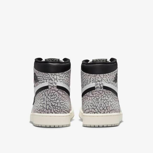 Nike Men's Air Jordan 1 Retro OG Shoes - Tech Grey / Muslin / Black / White - Image 6