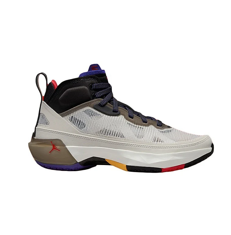 Nike Men's Air Jordan 37 Shoes - Light Bone / Fire Red / Dark Concord