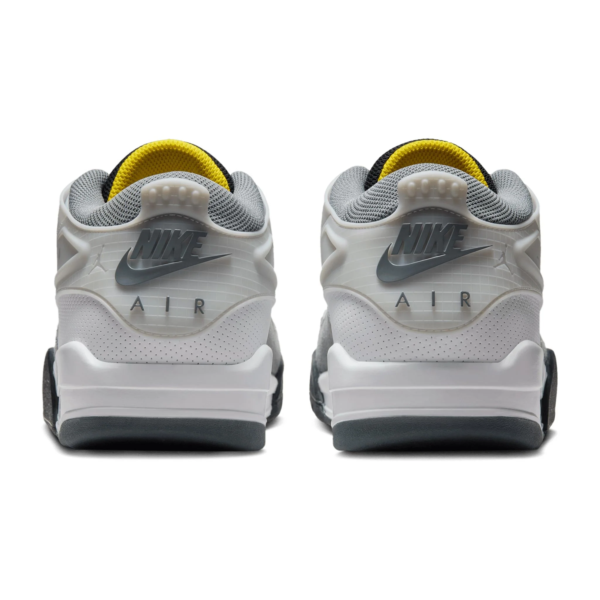 Nike Men's Air Jordan 4 Rm Premium Shoes - White / Black / Smoke Grey / Fire Red - Image 7